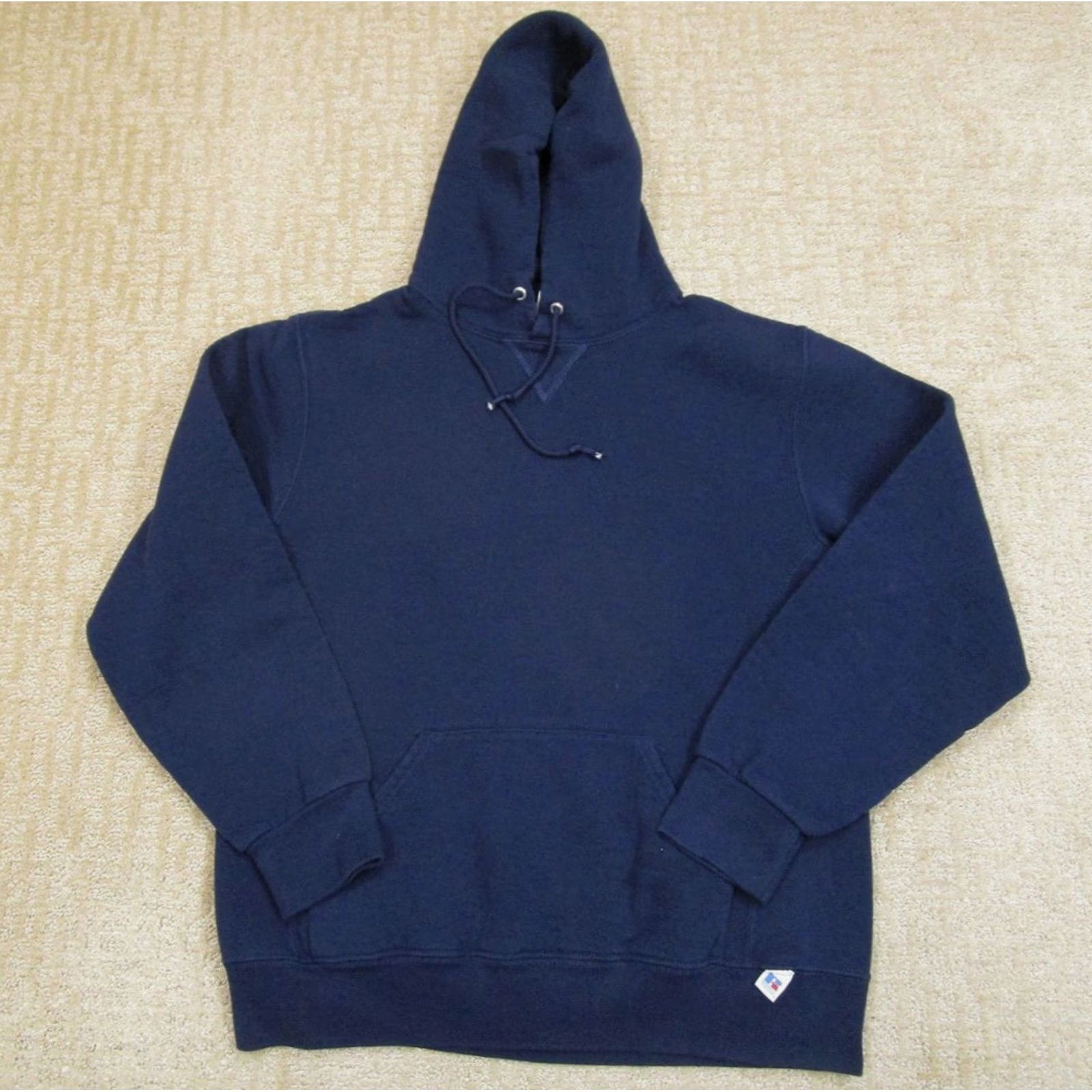 Russell Athletic Russell Athletic Hoodie Men M Blue Pullover Hooded Sweatshirt Y2K Logo Pocket Streetwear Sportswear Size US M / EU 48-50 / 2 - 2 Thumbnail