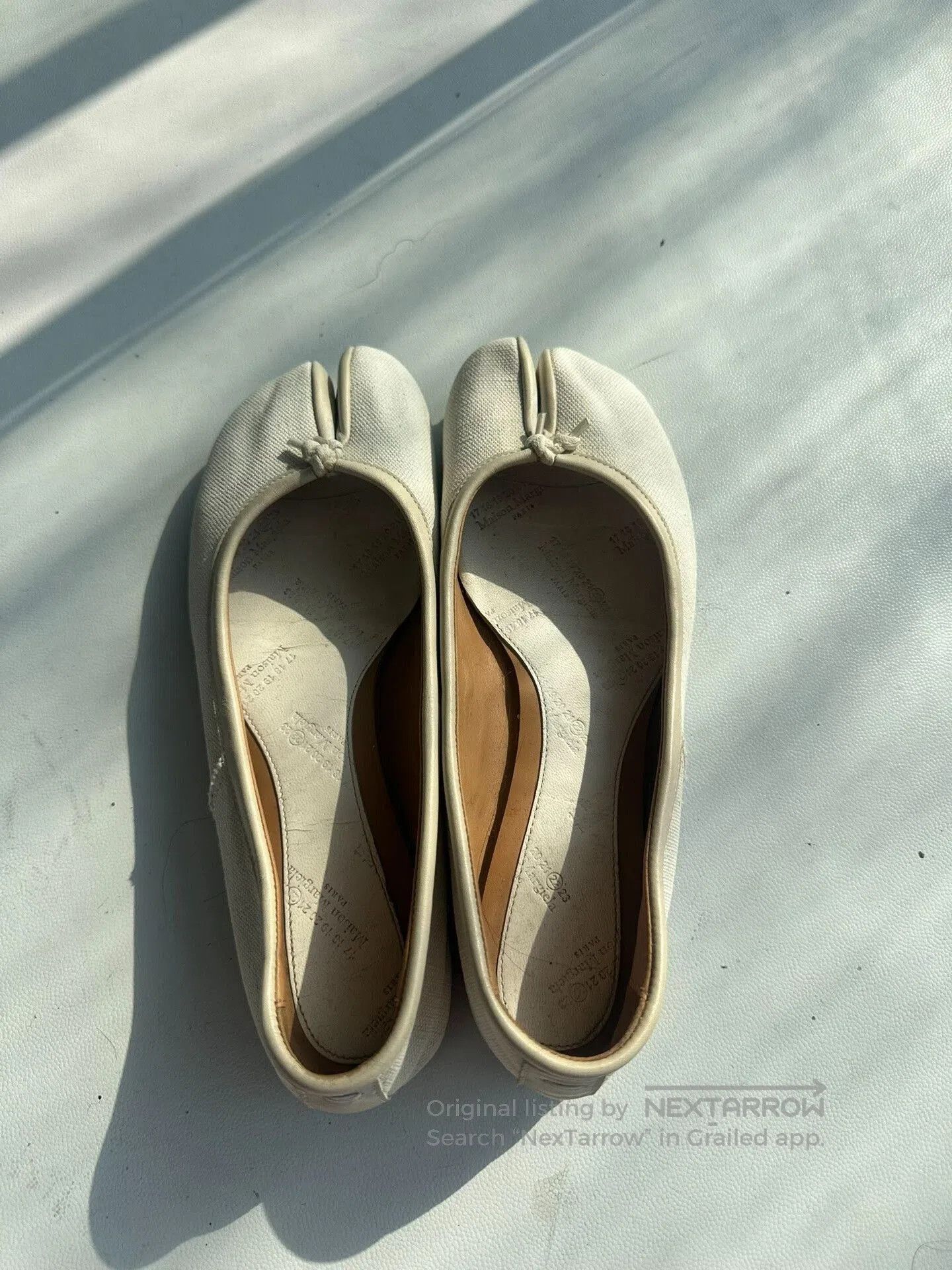 Maison Margiela Maison Margiela Canvas Tabi Ballet Shoes. Size US 5 / IT 35 - 2 Thumbnail