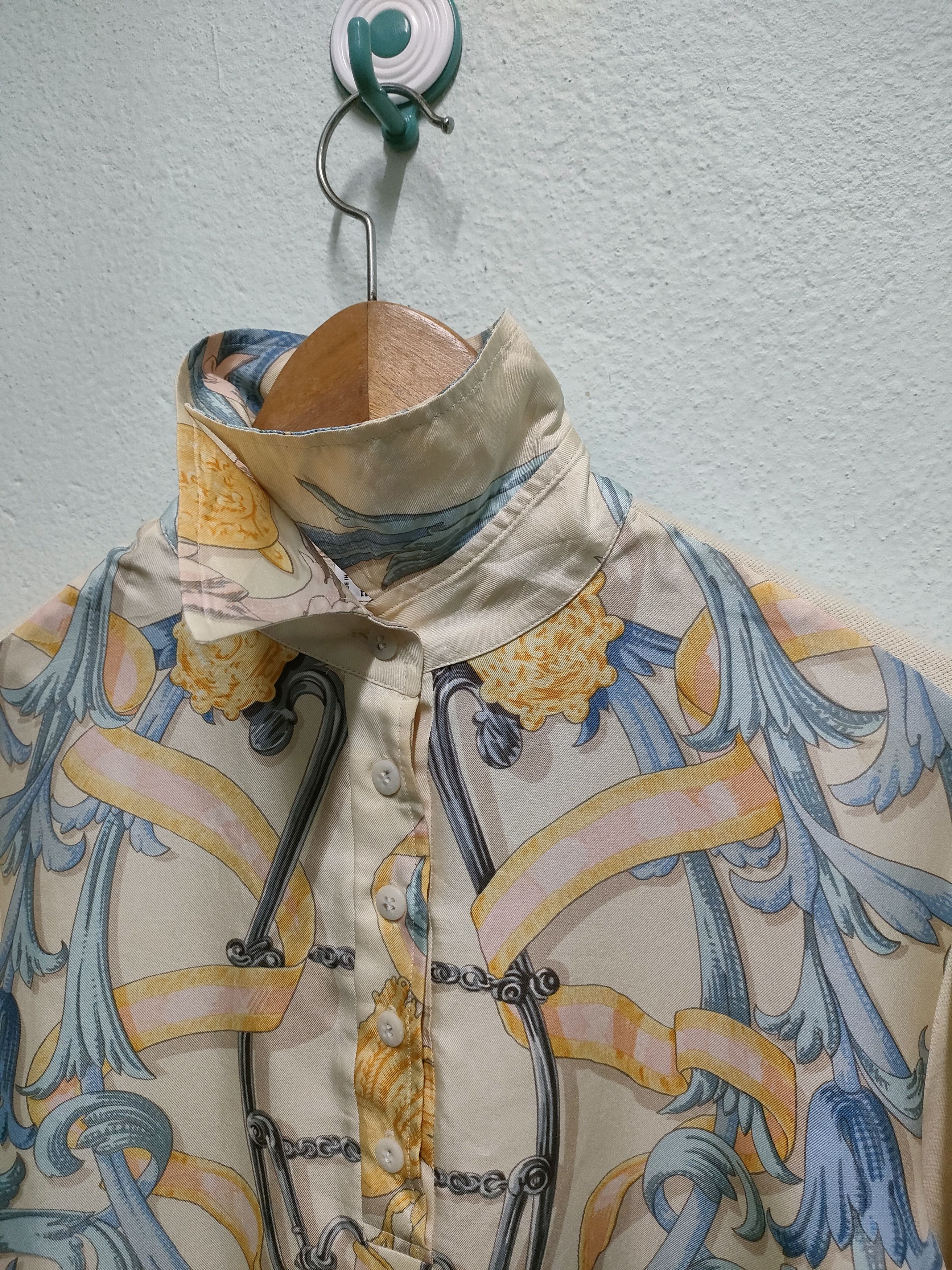 Hermes Hermes 100%Silk Blouse Size S / US 4 / IT 40 - 5 Thumbnail