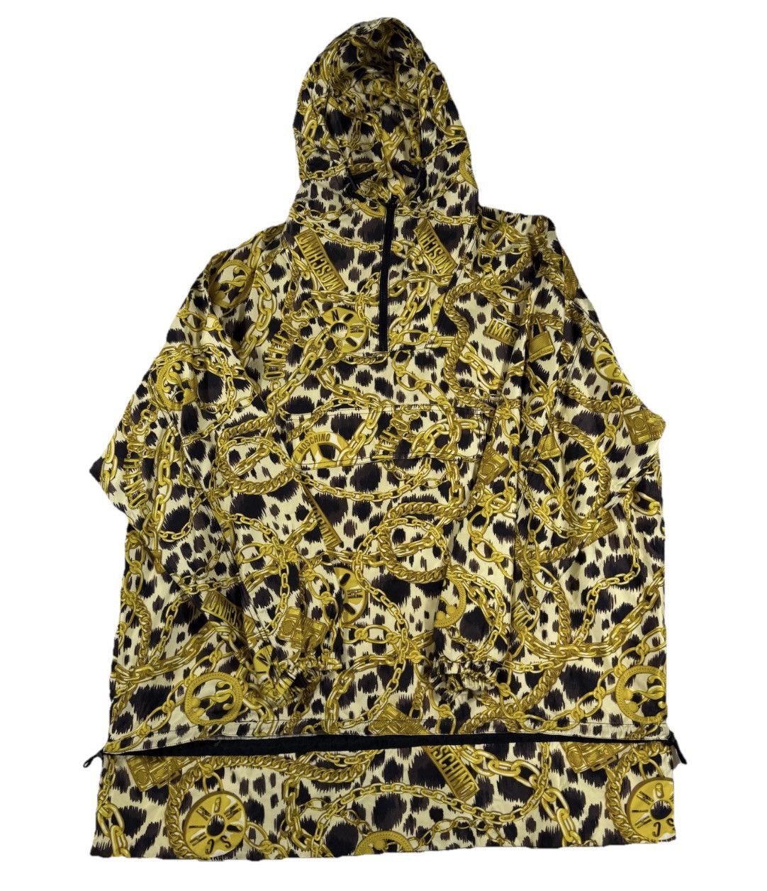 H&M × Moschino FW18 Moschino H&M Anorak Jacket Small Gold Black Chain Size US S / EU 44-46 / 1 - 1 Thumbnail