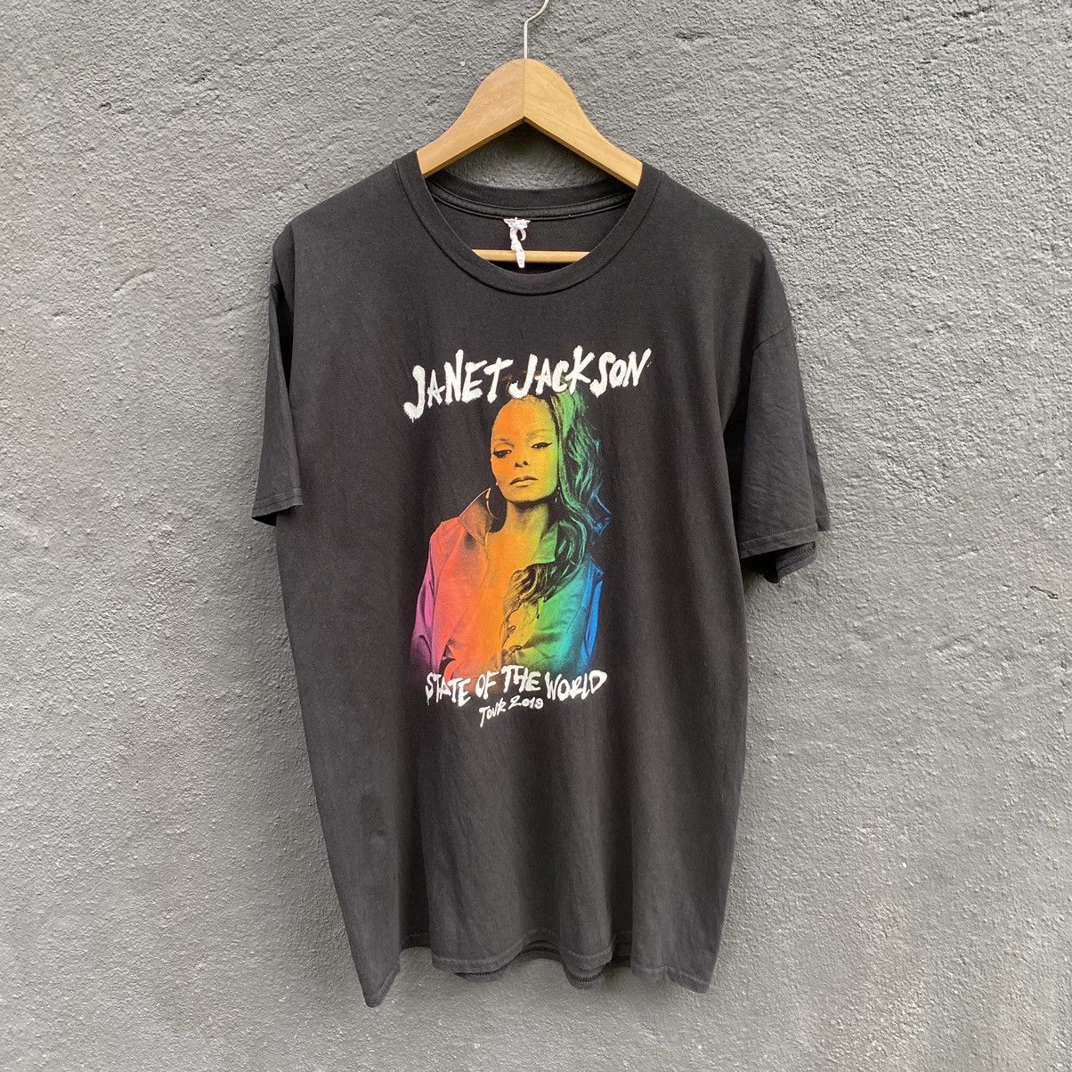 Band Tees Vintage Y2K Janet Jackson ERD GRUNGE THRASHED FADED TEE Size US XL / EU 56 / 4 - 1 Thumbnail