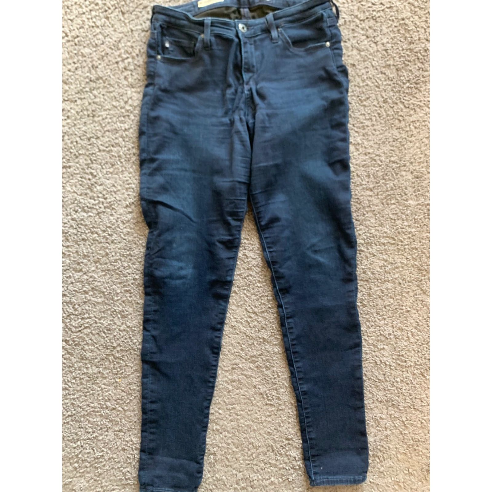 Vintage VINTAGE Adriano Goldschmied The Absolute Legging Extreme Skinny Jeans 28R Dark Wash Blue 28 Skinny Womens Jeans 31 in Inseam Hea... Size 28" / US 6 / IT 42 - 3 Thumbnail