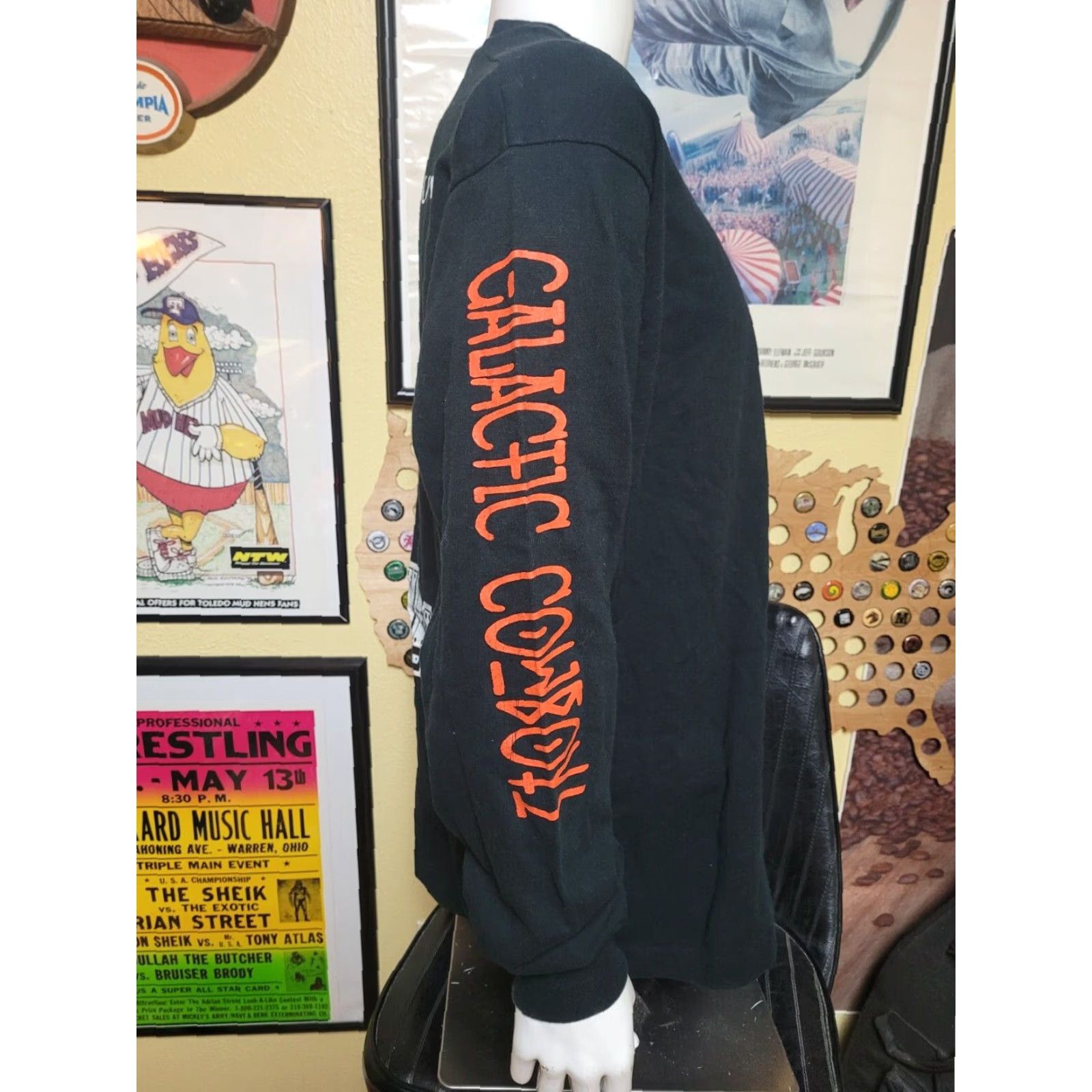 Liquid Blue VTG 1996 Galactic Cowboys Machine Fish Promo Long Sleeve T Shirt XL Black Men's Graphic Tee Band Heavy Metal 90s 00s Liquid Blue Size US XL / EU 56 / 4 - 3 Thumbnail