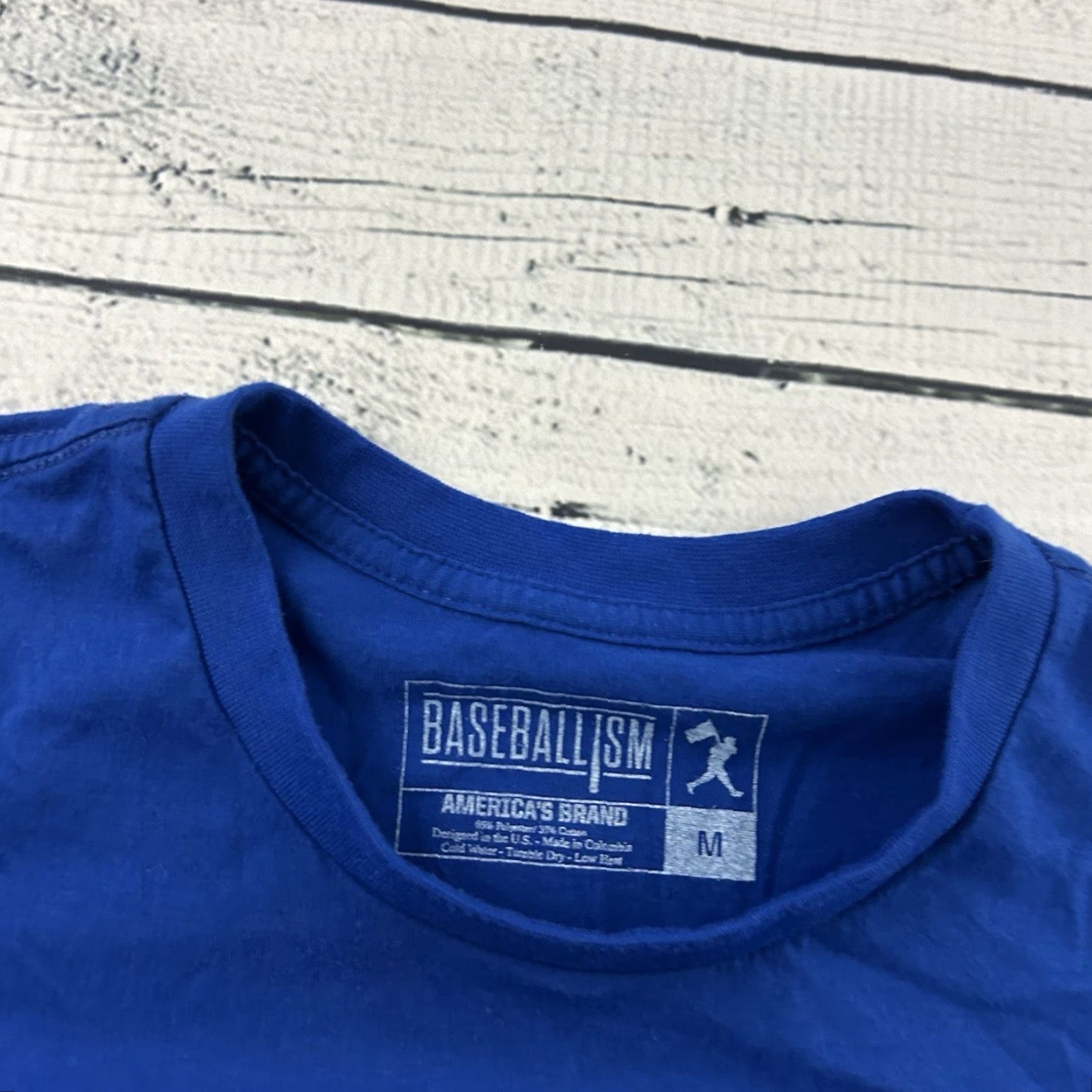 Vintage Baseballism Cubs Short Sleeve T Shirt Men's M Blue Size US M / EU 48-50 / 2 - 2 Thumbnail