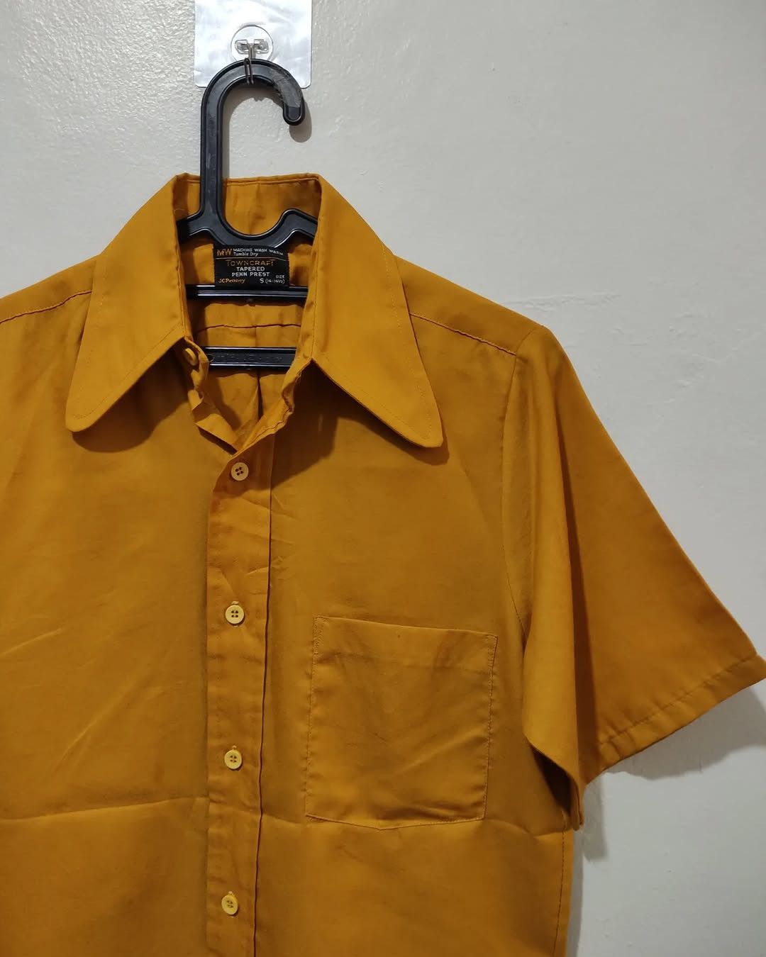 Towncraft 70s Towncraft Mustard Tapered Vintage shirt Size US M / EU 48-50 / 2 - 6 Thumbnail