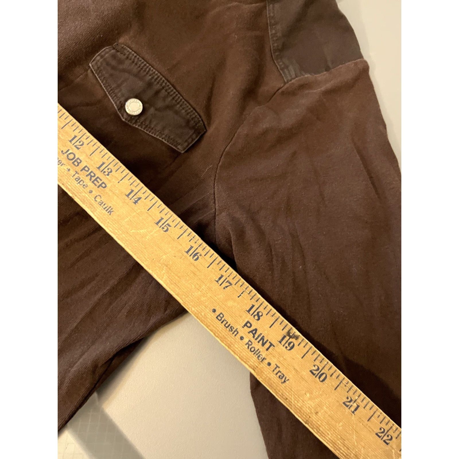 Vintage VINTAGE Lauren Jeans Co. Henley Top Shirt Womens Large Brown Cotton Long Sleeve Classic Size L / US 10 / IT 46 - 5 Thumbnail