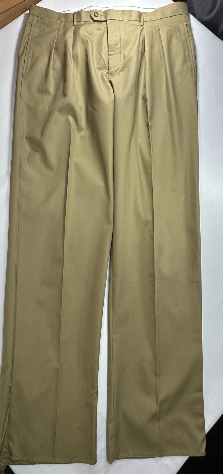 Other Royal Khaki Unhemmed Straight Leg Chinos Brown Mens 40/37 Size US 40 / EU 56 - 1 Thumbnail