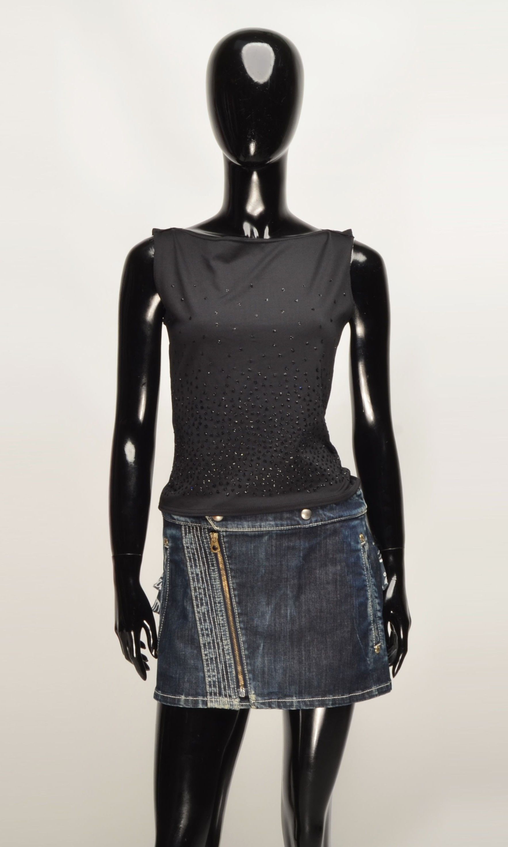 Vintage Vamp be Seductive Y2K 2000's Whimsigoth Sparkle Top Size S / US 4 / IT 40 - 1 Thumbnail