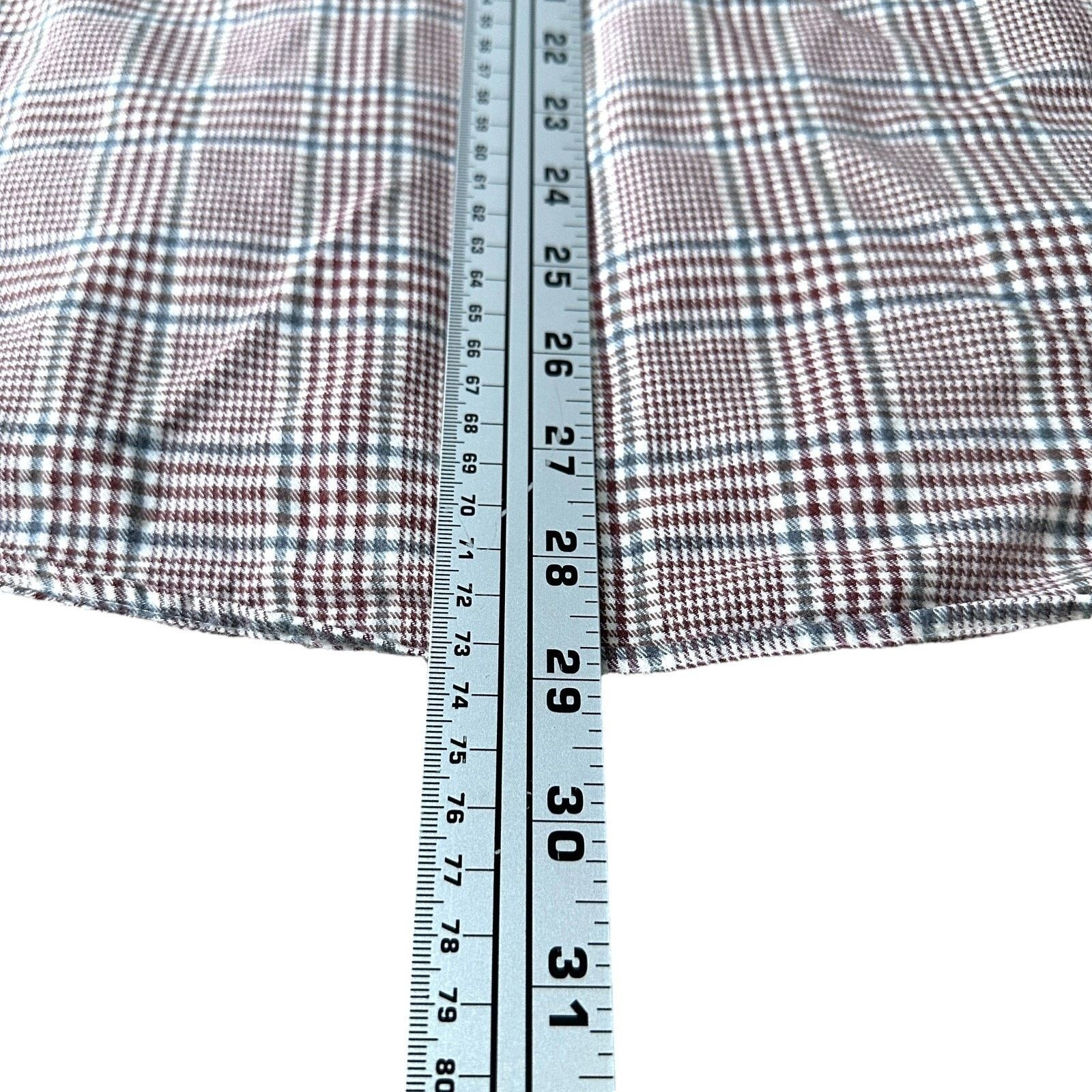 Suitsupply Suitsupply Dress Shirt Mens 15 3/4 Reddish Brown Check Size US M / EU 48-50 / 2 - 11 Thumbnail