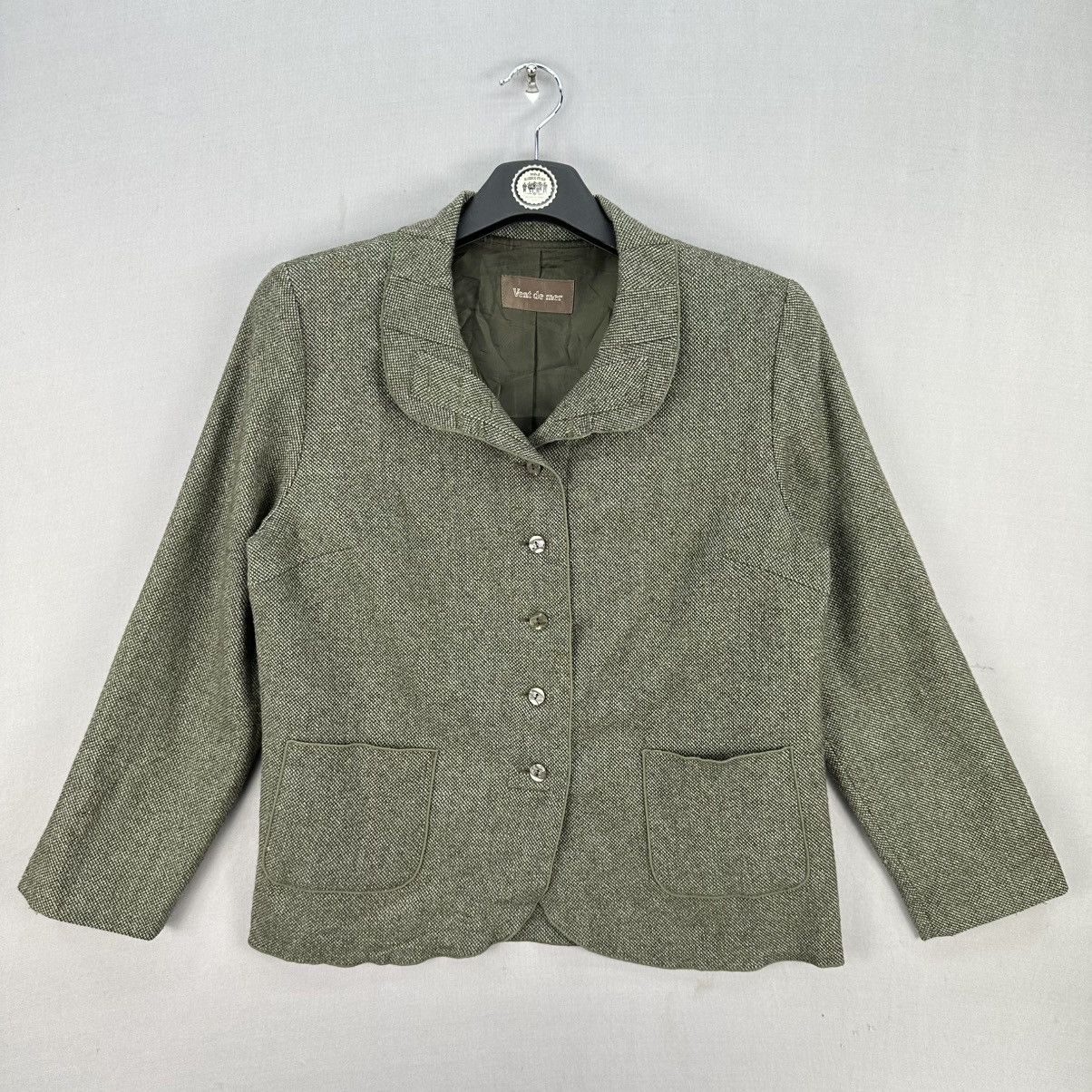 Japanese Brand Vintage Vent de mer Wool Ladies Jacket Size S / US 4 / IT 40 - 1 Thumbnail