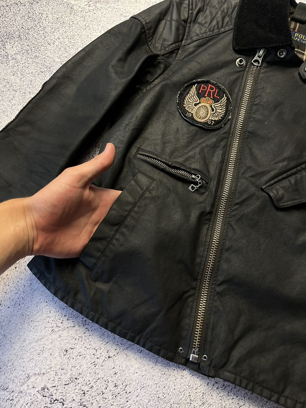 Polo Ralph Lauren Polo Ralph Lauren Double Riders Oiled Leather Jacket Size US S / EU 44-46 / 1 - 8 Thumbnail