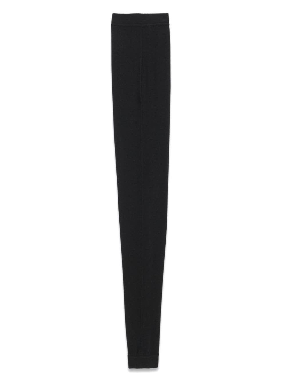 Saint Laurent Paris o1tr1nto0325 765442 High-Waisted Leggings Cashmere in Black Size 34" / US 12 / IT 48 - 2 Thumbnail