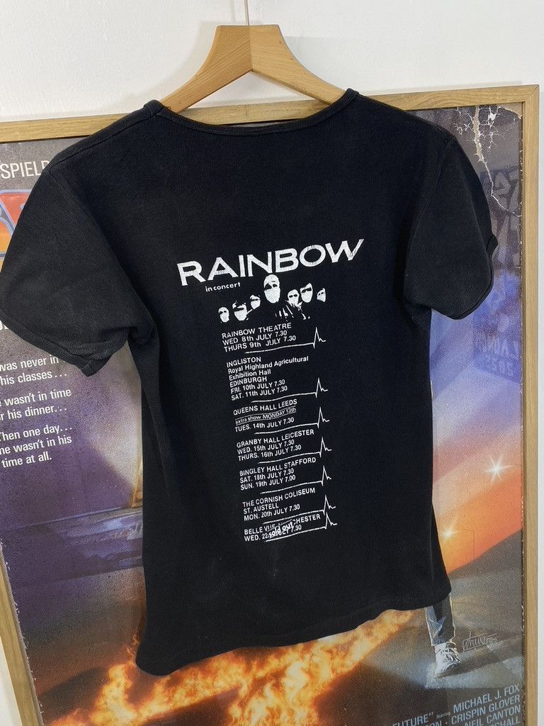 Band Tees × Rainbow × Vintage 1981 Rainbow Difficult To Cure World Tour Concert Band Tee Size US M / EU 48-50 / 2 - 3 Thumbnail