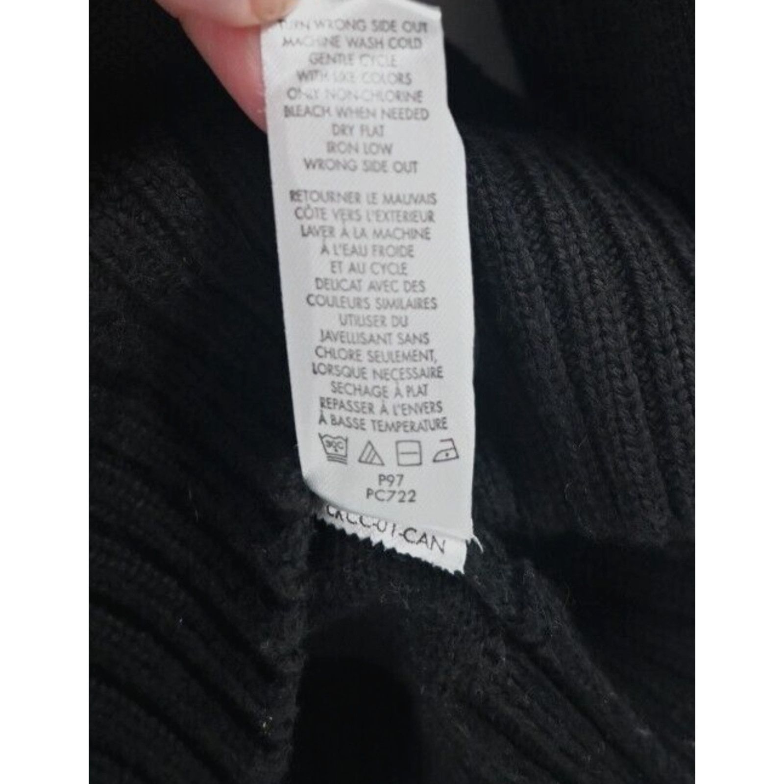 Calvin Klein Vintage Calvin Klein Black Pattern Sweater Button Collar L Size US L / EU 52-54 / 3 - 7 Thumbnail