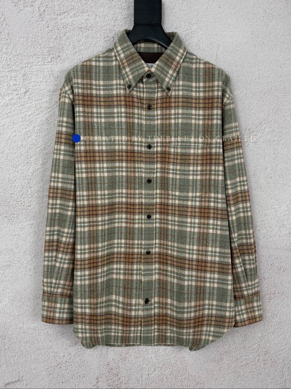 Loro Piana Plaid Long-Sleeve Button-Up Shirt Size US L / EU 52-54 / 3 - 1 Thumbnail