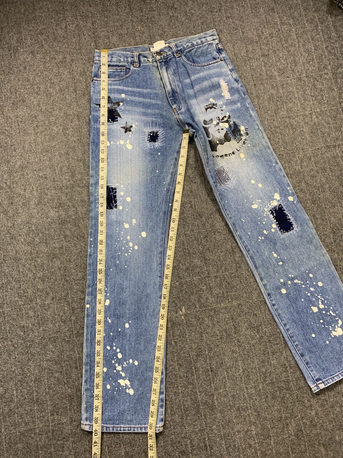 Japanese Brand Kurt Cobain Paint Splash Printed Jtu Classic Denim Jeans Size US 28 / EU 44 - 11 Thumbnail