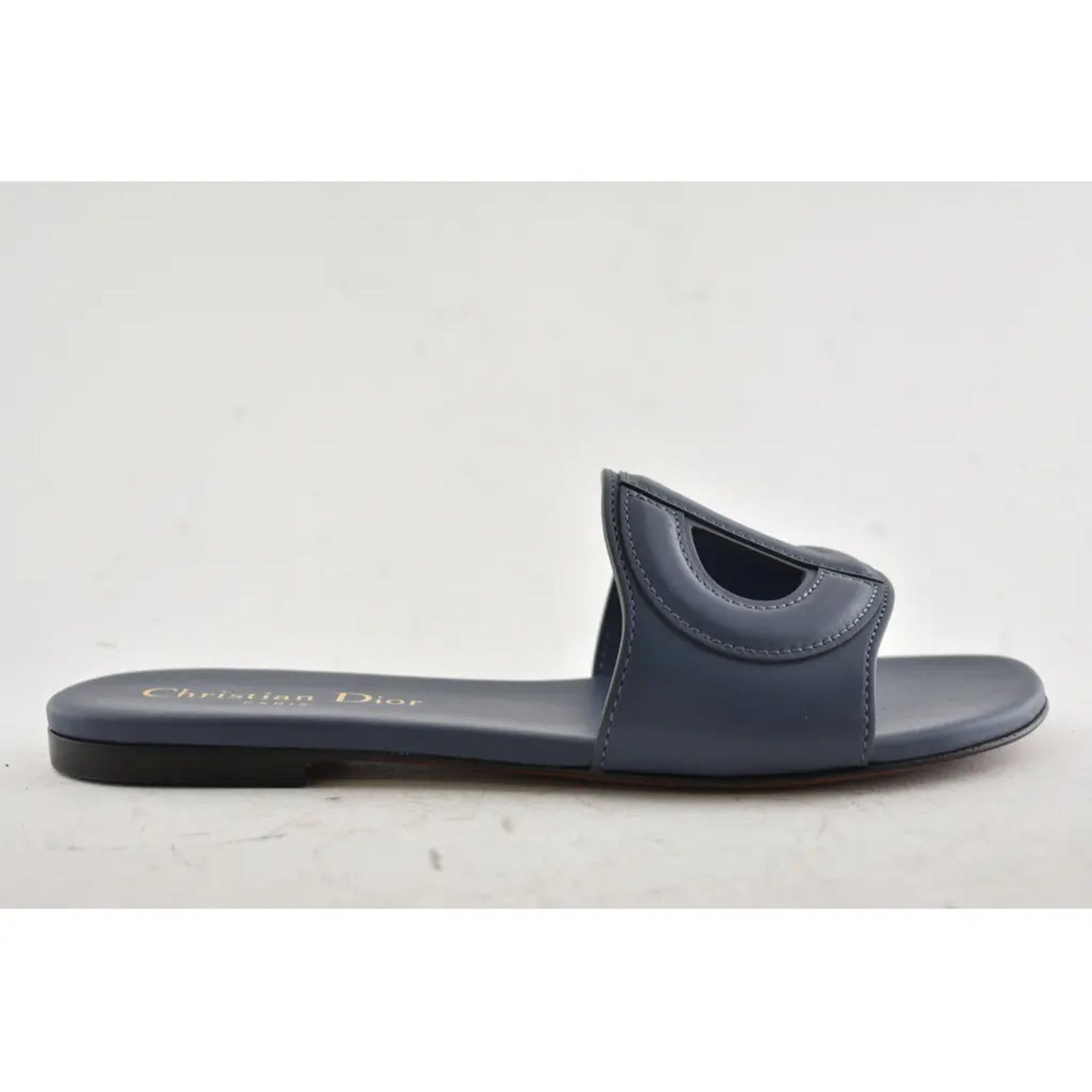 Dior Christian Dior Dway D-Club Blue Leather CD Club Logo Size US 5.5 / IT 35.5 - 3 Thumbnail