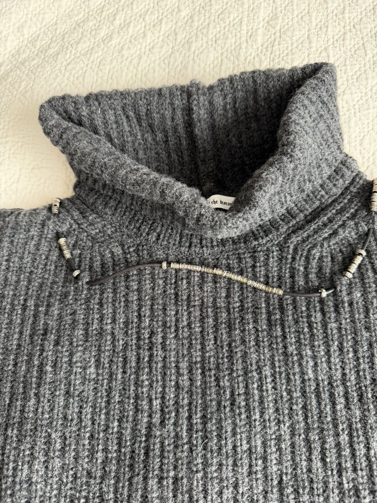 Children of the discordance AW21 Oversized Changeover High Neck Knit Sweater Size US M / EU 48-50 / 2 - 2 Thumbnail
