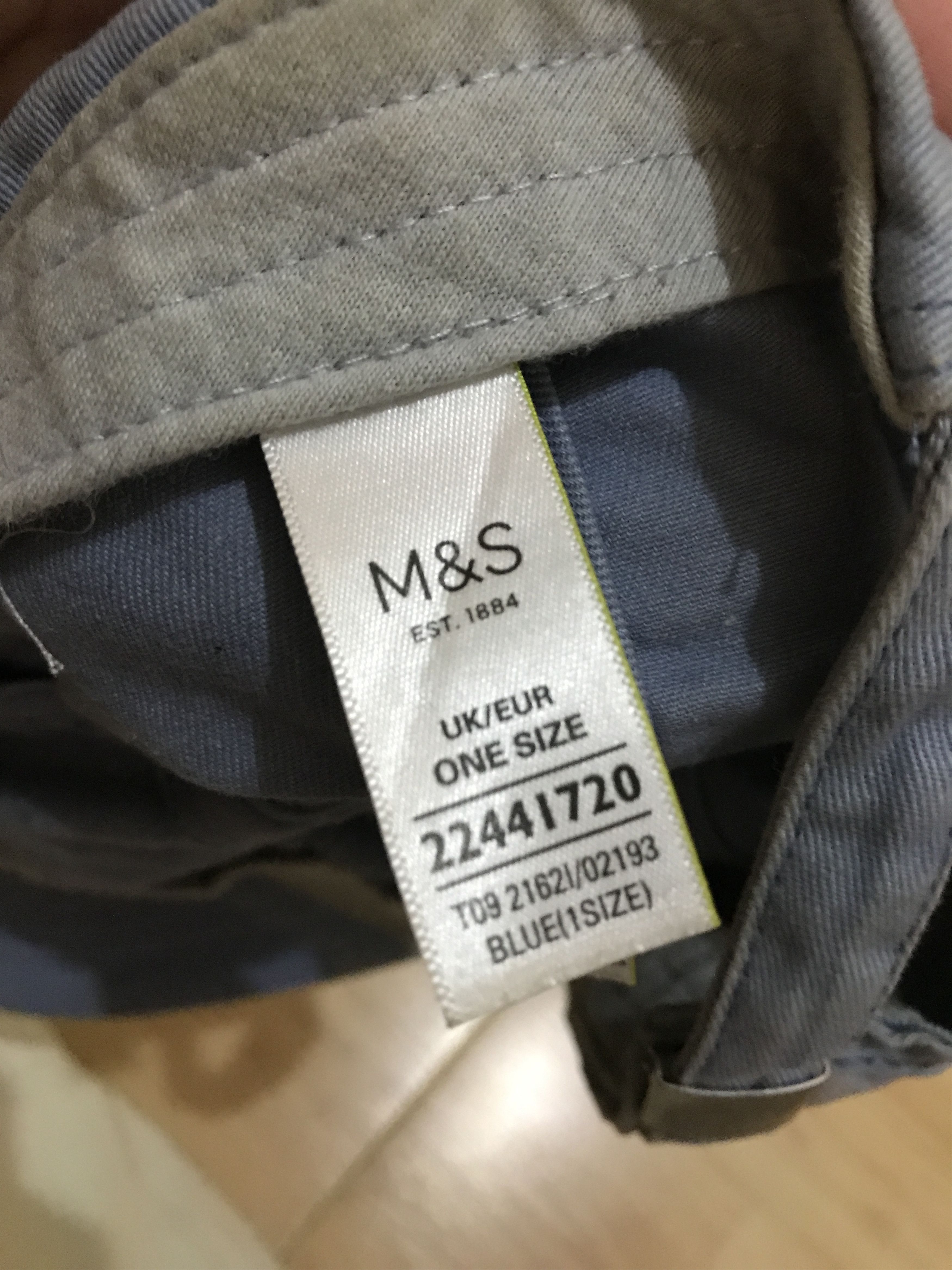 Marks & Spencer × Other UK Marks And Spencer Sky Blue Cap Basic All Size Size ONE SIZE - 3 Thumbnail