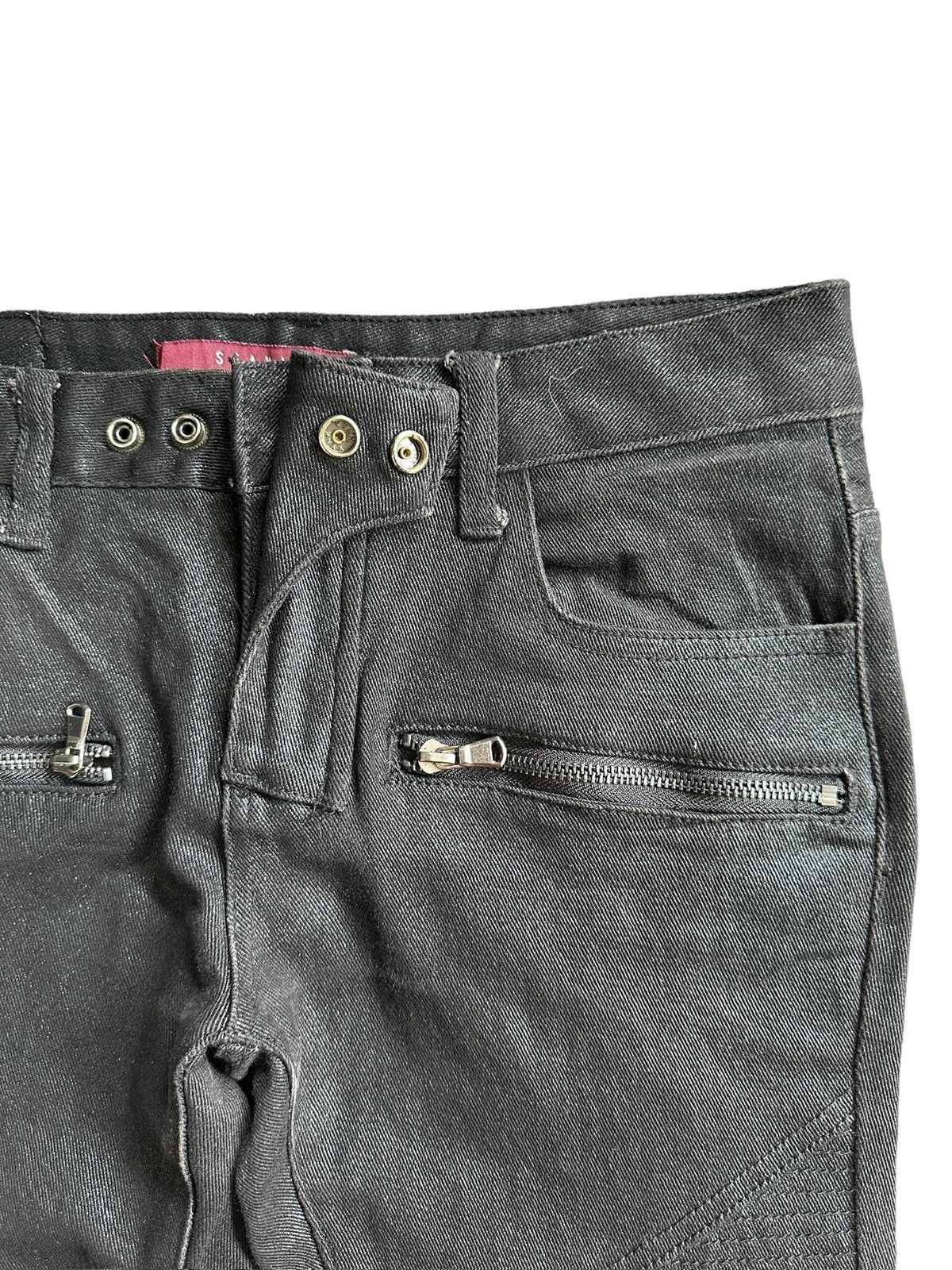 If Six Was Nine 00's SEANA waxed biker skinny pant Size US 31 - 7 Thumbnail