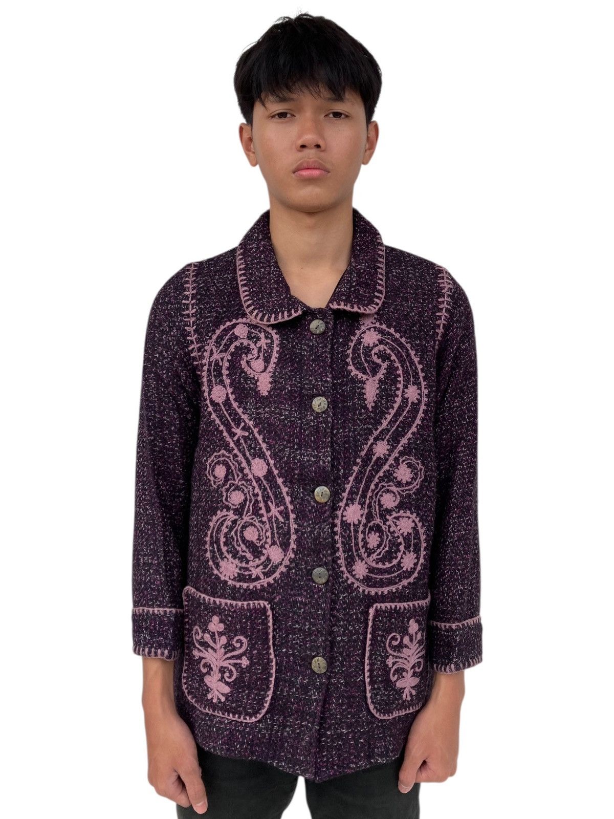Japanese Brand 2000s Malaika - Knitted Jacket Hysteric Style Size M / US 6-8 / IT 42-44 - 1 Thumbnail
