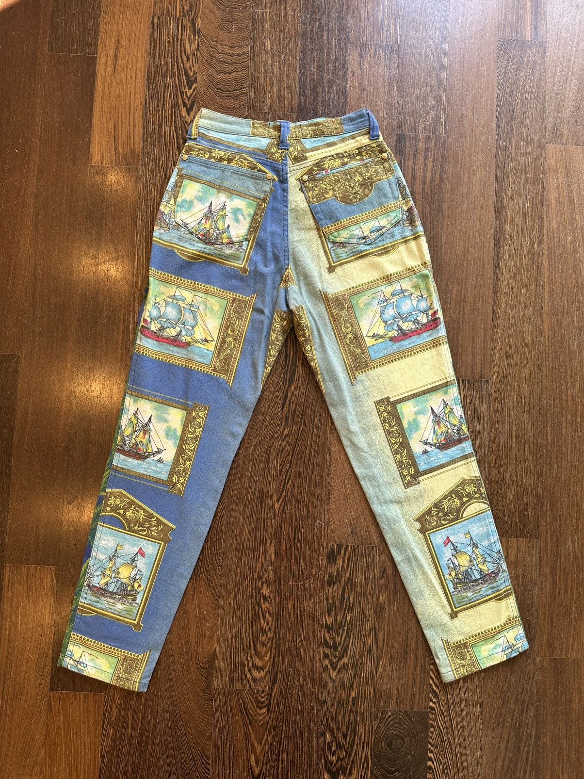 Versace Versace Jeans Couture Vintage Printed Denim Size 30" / US 8 / IT 44 - 6 Thumbnail