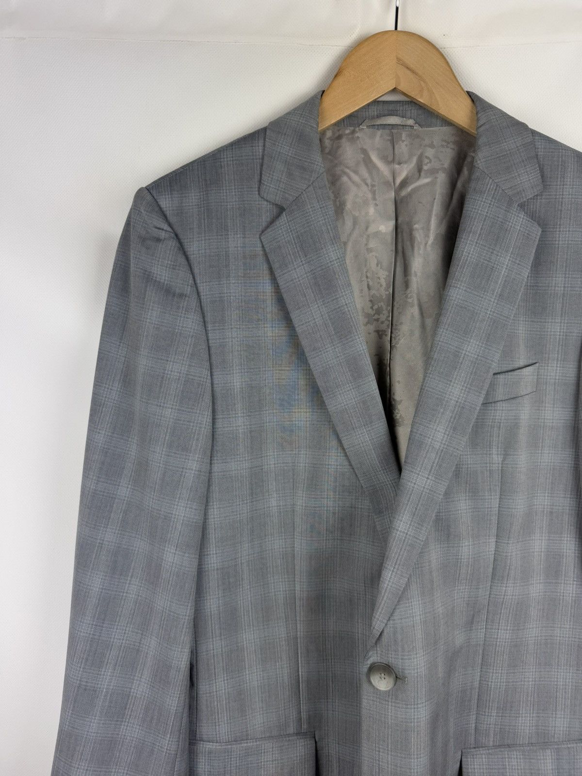 Hugo Boss Hugo Boss Amaro/Helse Wool Plaid 2 Piece Suit Blazer Pants Size 40L - 4 Thumbnail