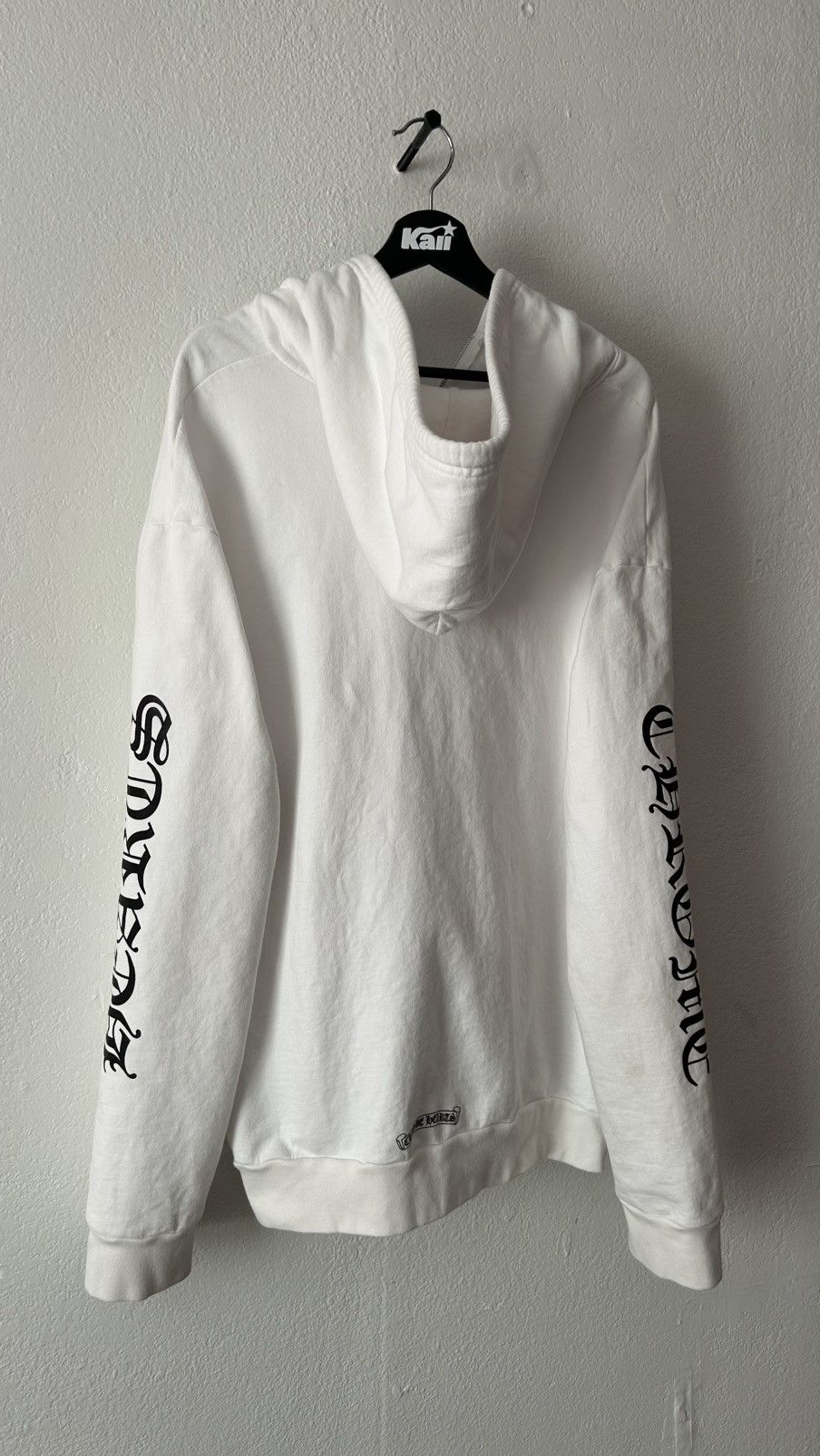 Chrome Hearts Chrome Hearts White Vertical Logo Zip Up Hoodie Size US XXL / EU 58 / 5 - 8 Thumbnail