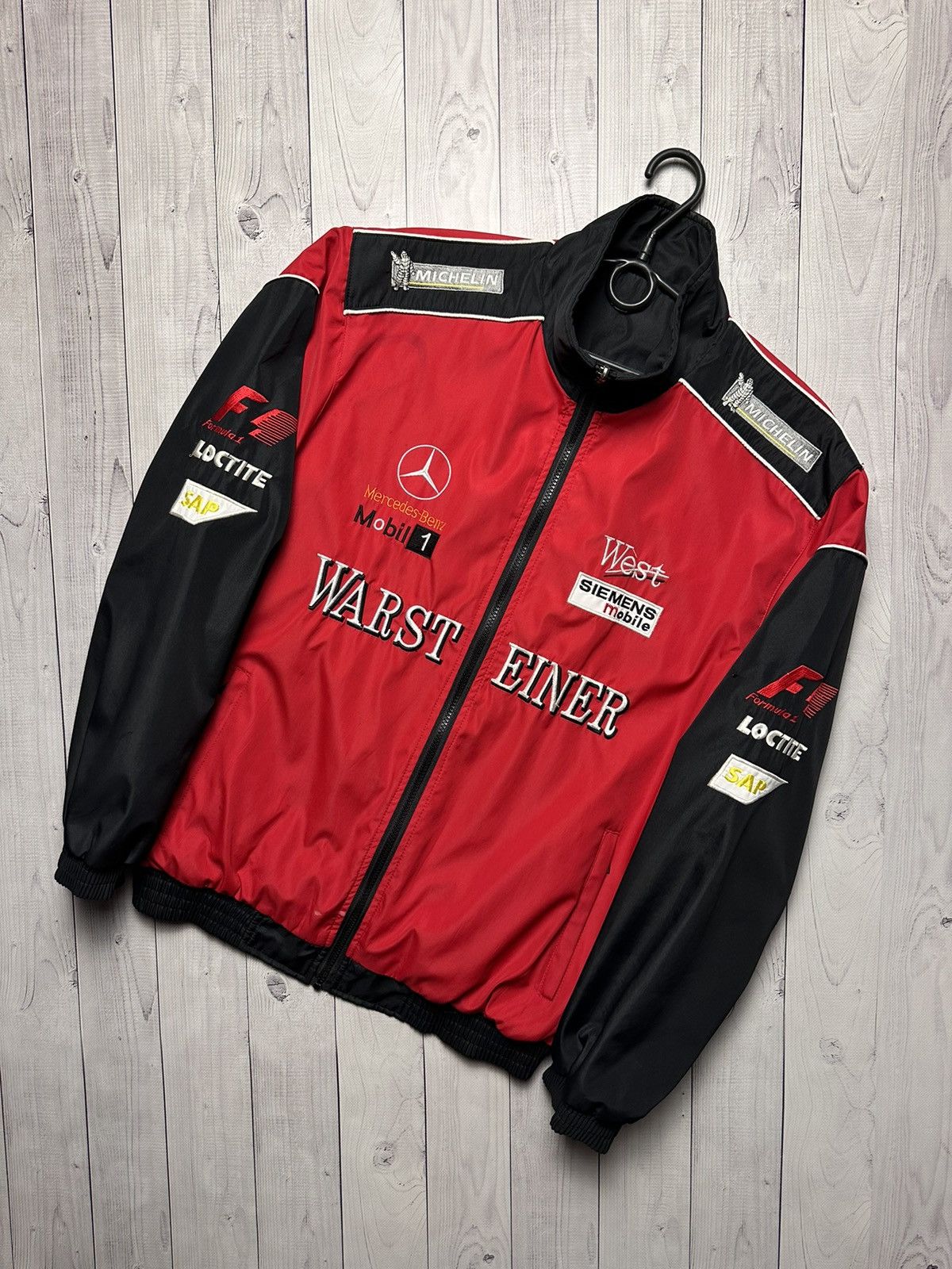 Mercedes-Benz Vintage Mercedes Benz racing jacket reversible rare logo Size US L / EU 52-54 / 3 - 1 Thumbnail
