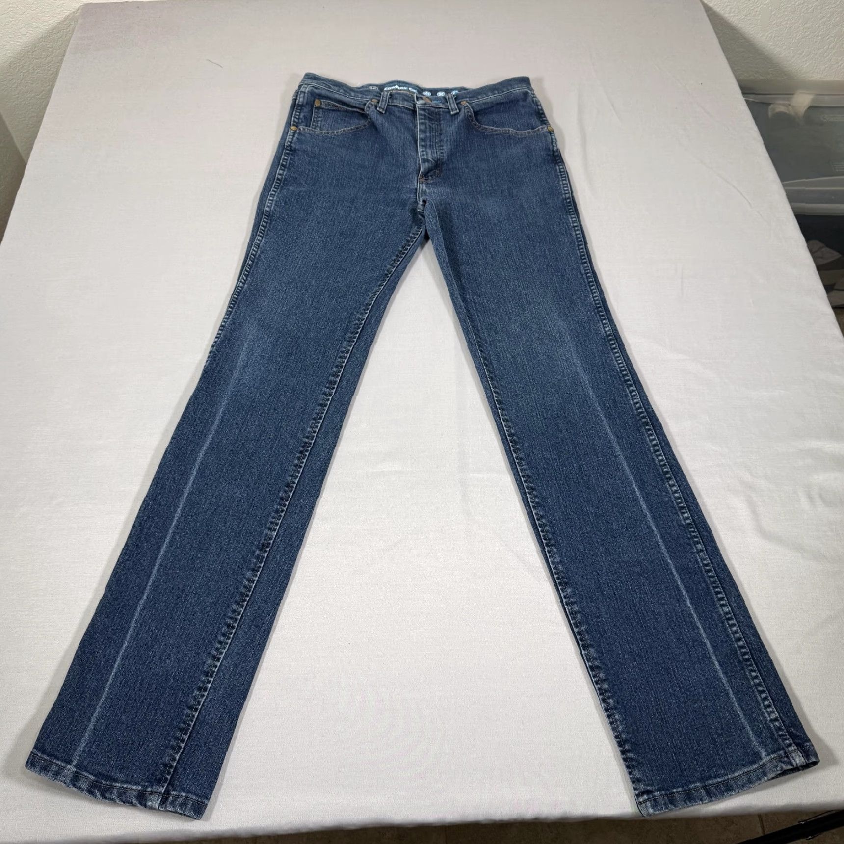 Wrangler Wrangler Jeans Men 32x36 Blue Premium Performance 36 Slim Fit Denim Pants Cowboy Size US 32 / EU 48 - 2 Thumbnail