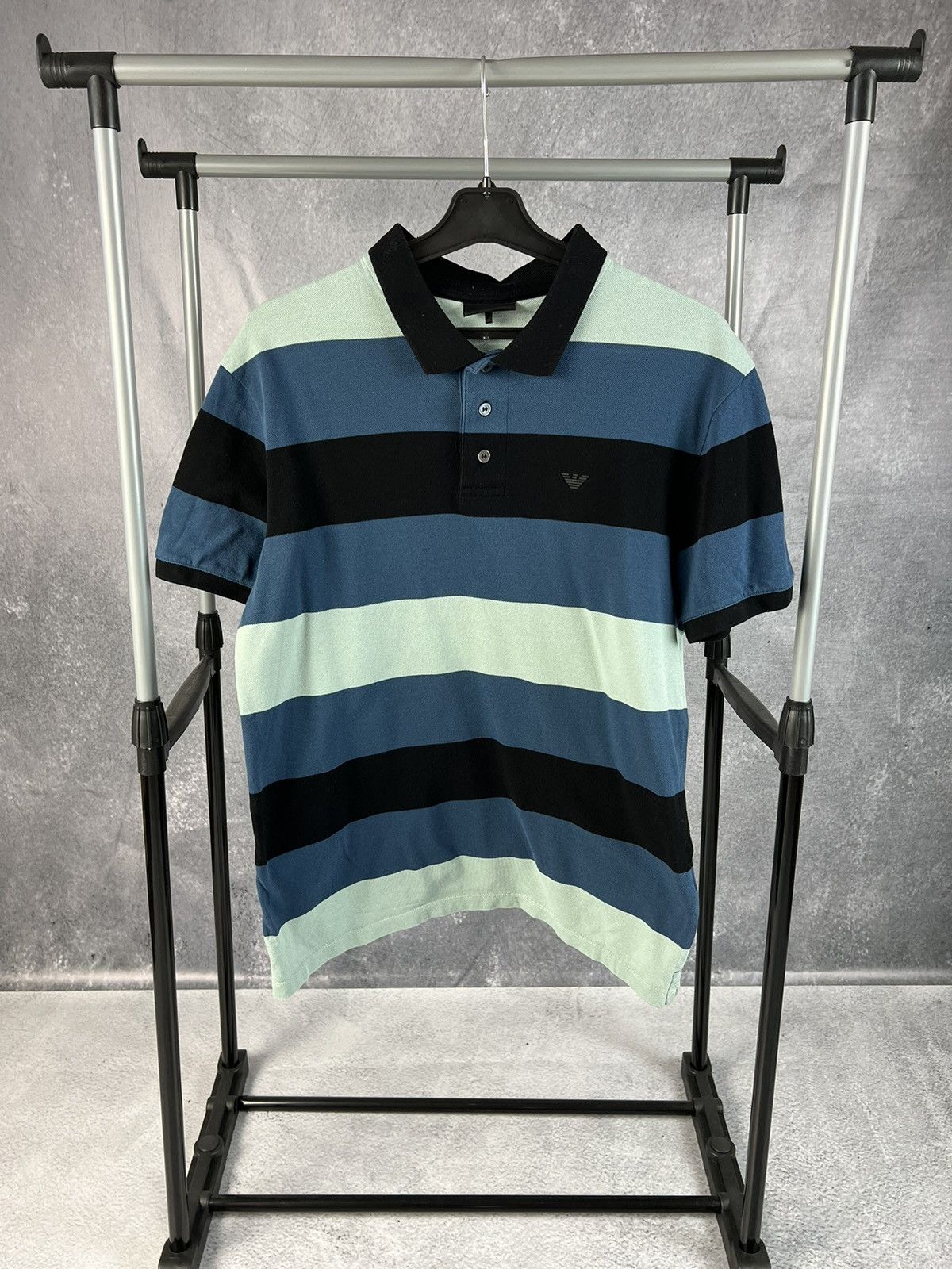 Armani Exchange Armani Exchange luxury striped polo T-shirt Size US M / EU 48-50 / 2 - 1 Thumbnail