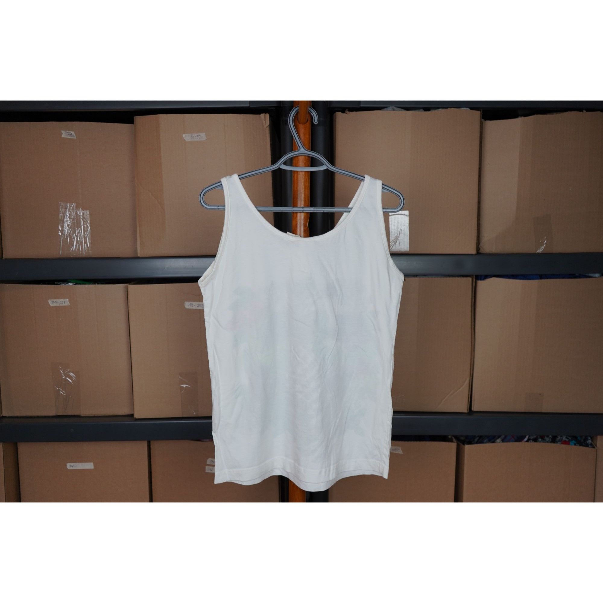 Vintage 90s Joye + Fun Floral White M Sleeveless Top #398 Size M / US 6-8 / IT 42-44 - 2 Thumbnail