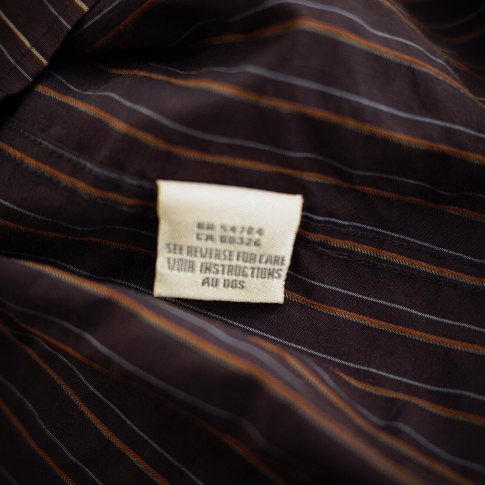 Joseph Abboud Joseph Abboud Purple Tan Striped Cotton Nylon XL Pocket Coll Size US XL / EU 56 / 4 - 10 Thumbnail