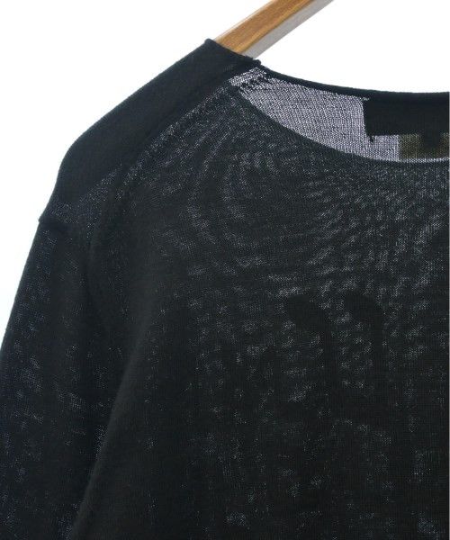 Comme des Garcons Black Sweater Knitted Pullover Long Sleeve Acrylic Wool Black Size US XL / EU 56 / 4 - 3 Thumbnail