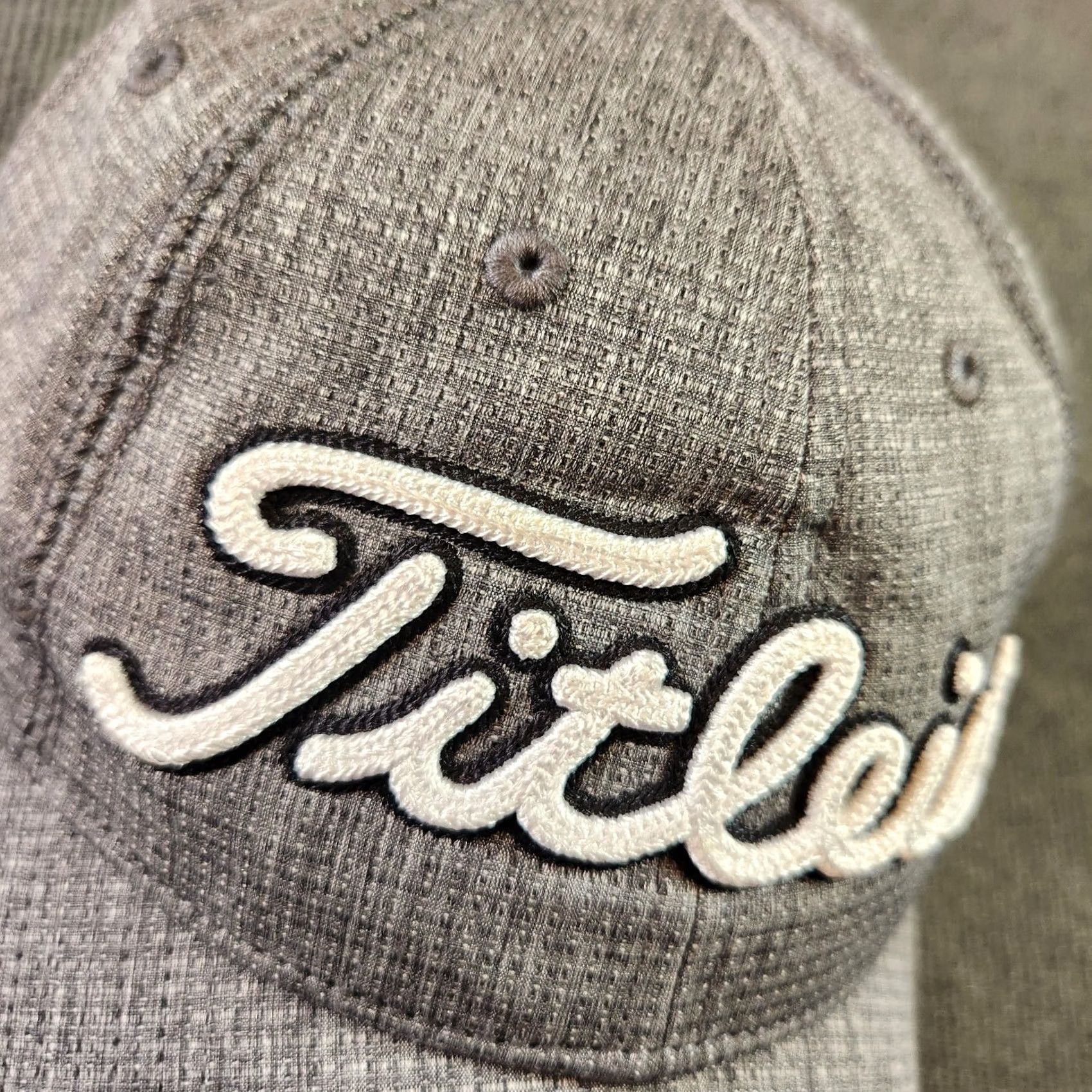 Titleist Titleist Golf Hat Men Strapback Adjustable Vented Performance Gray Tour Size ONE SIZE - 3 Thumbnail