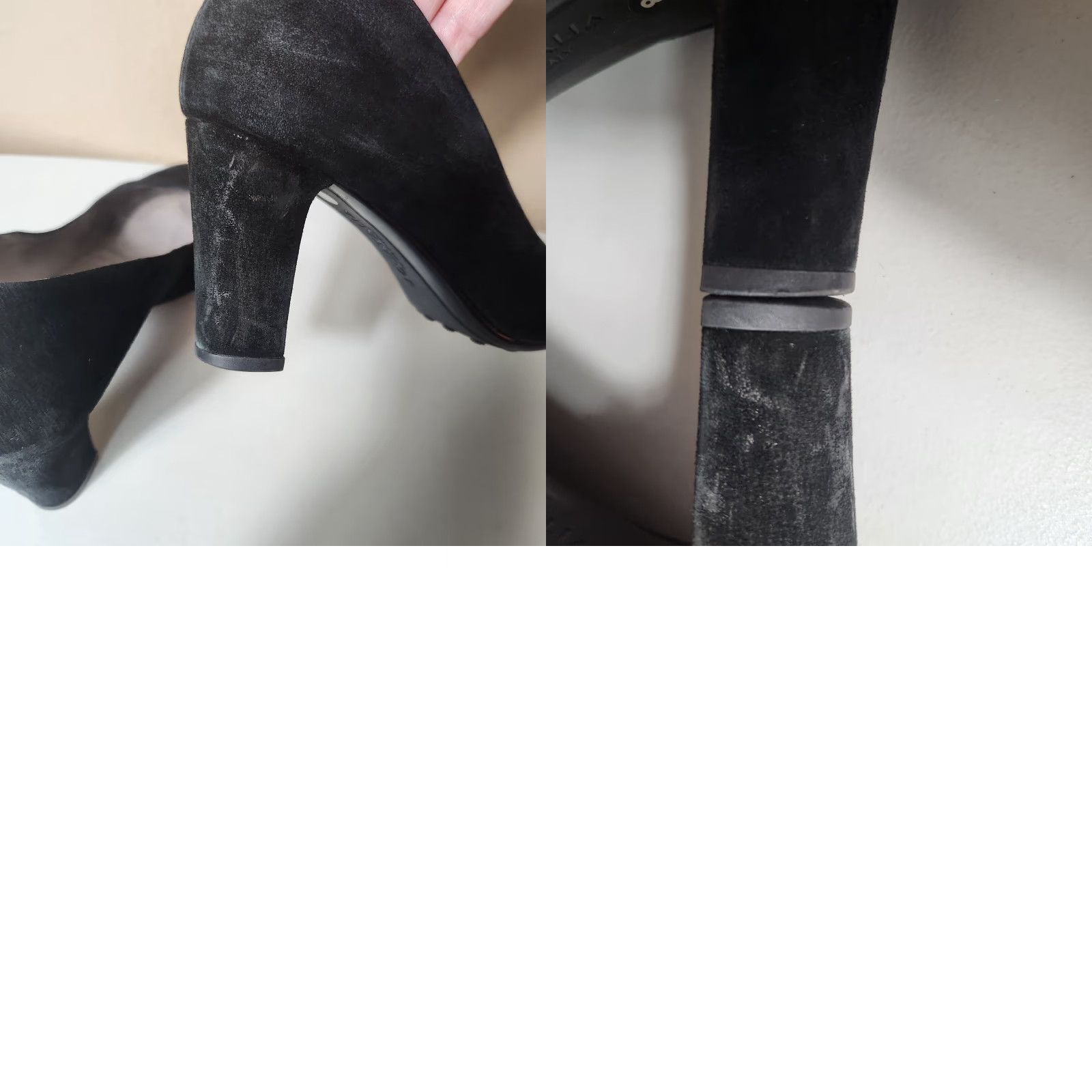 Aquatalia Aquatalia Black Suede Block Heel Pumps-Size 8 Womens Pump, Leather Lining, Leather Insole, Rubber Outsole, Slip On, High Heel Size US 8 / IT 38 - 9 Thumbnail