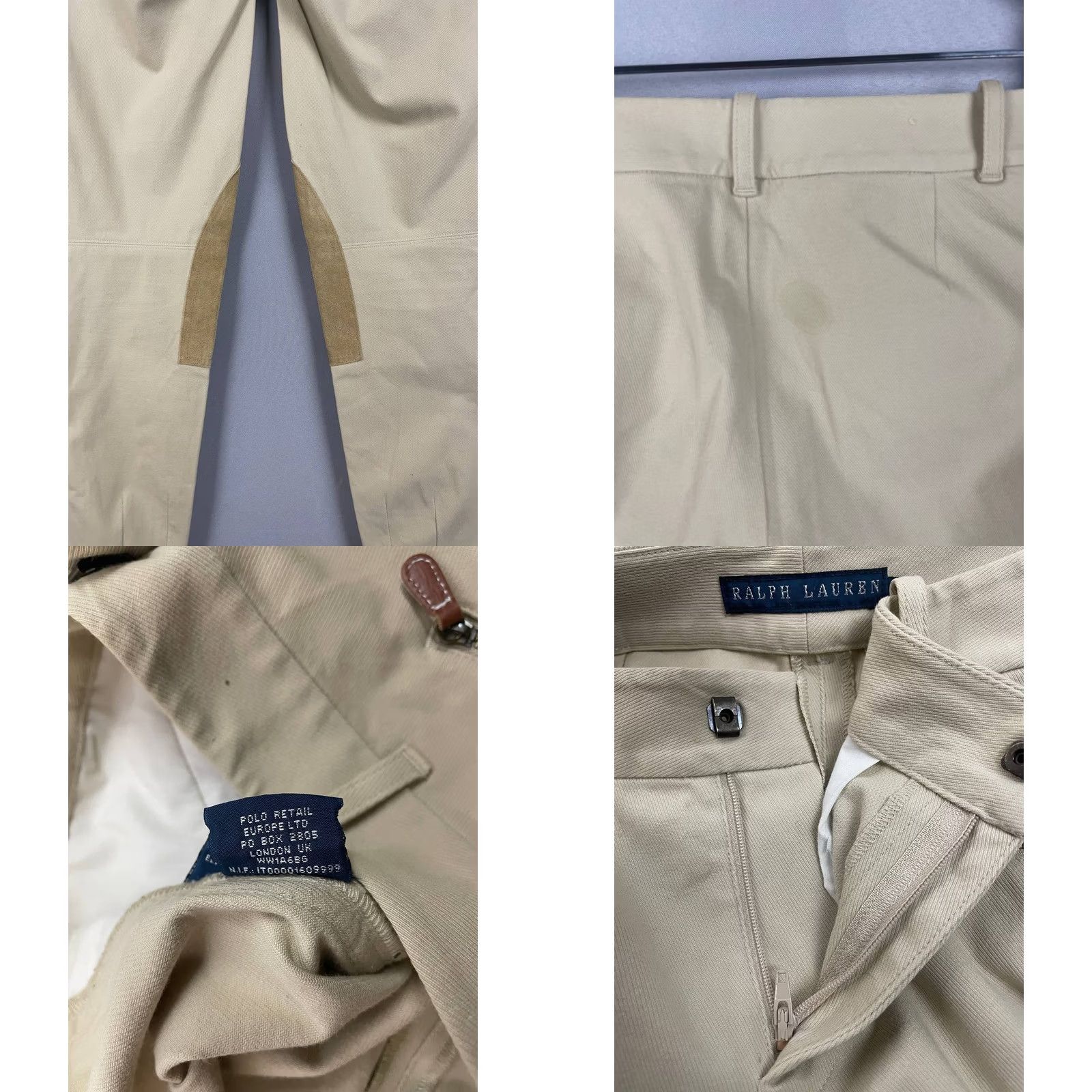 Ralph Lauren Ralph Lauren Couture Pants Size S Cream Cotton Skinny Leg Horse Riding Womens Size 28" / US 6 / IT 42 - 9 Thumbnail
