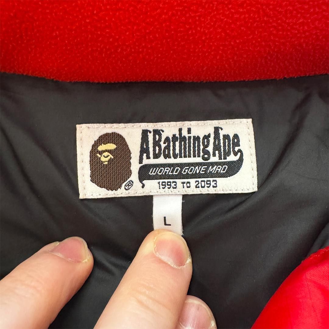 Bape BAPE One Point Red Down Jacket (L) Size US L / EU 52-54 / 3 - 5 Thumbnail