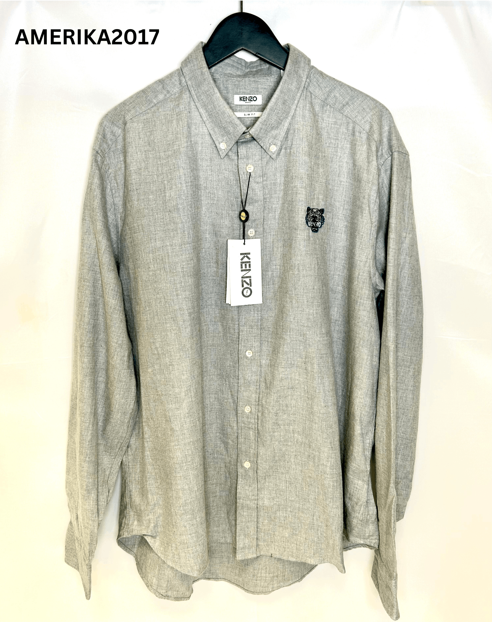 Kenzo KENZO - embroidered logo shirt Size 45 cms Size US XL / EU 56 / 4 - 1 Thumbnail