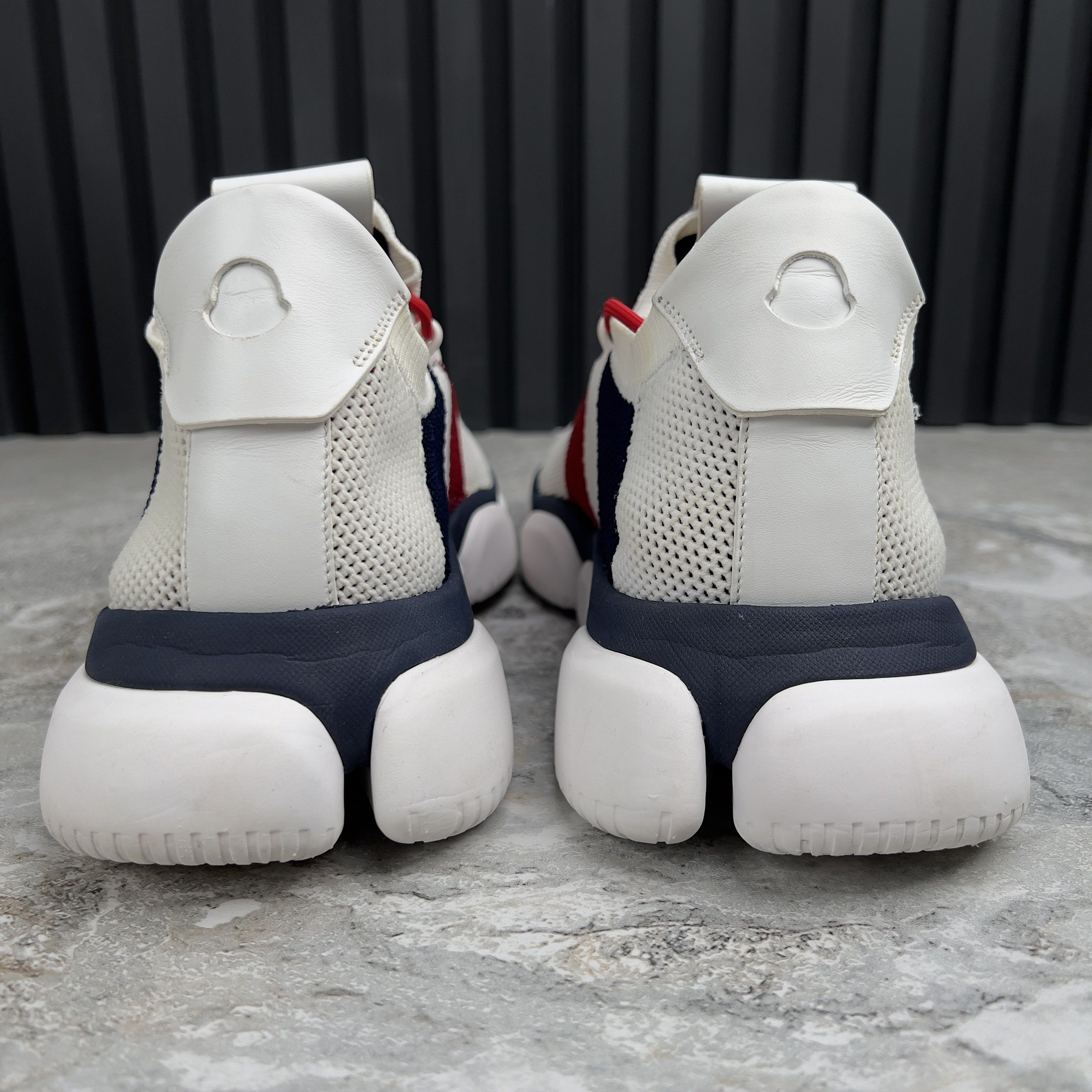 Moncler Bubble Low Top Trainers Sneakers White Mesh Size US 9.5 / EU 42-43 - 7 Thumbnail