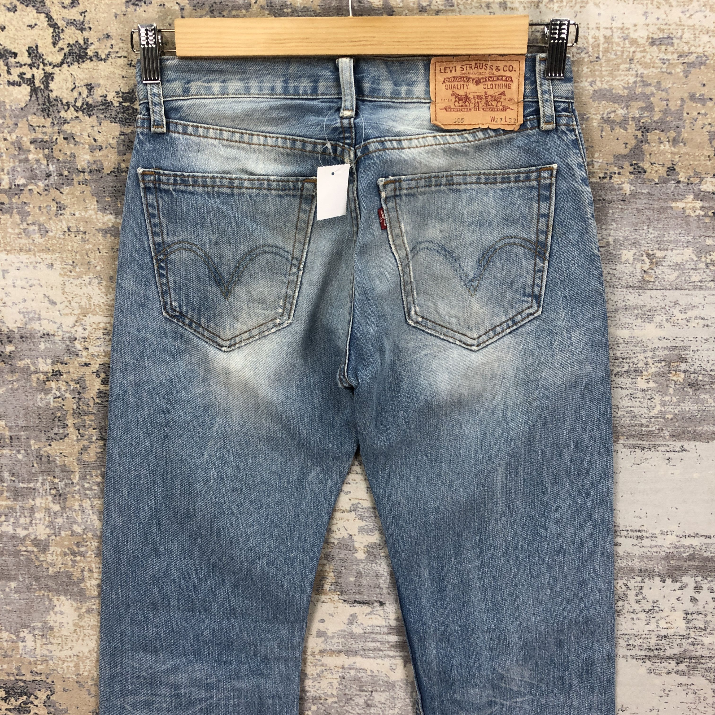Levi's Vintage Y2K Levis 505 Light Wash Jeans Levis Faded Denim Size 28" / US 6 / IT 42 - 4 Thumbnail