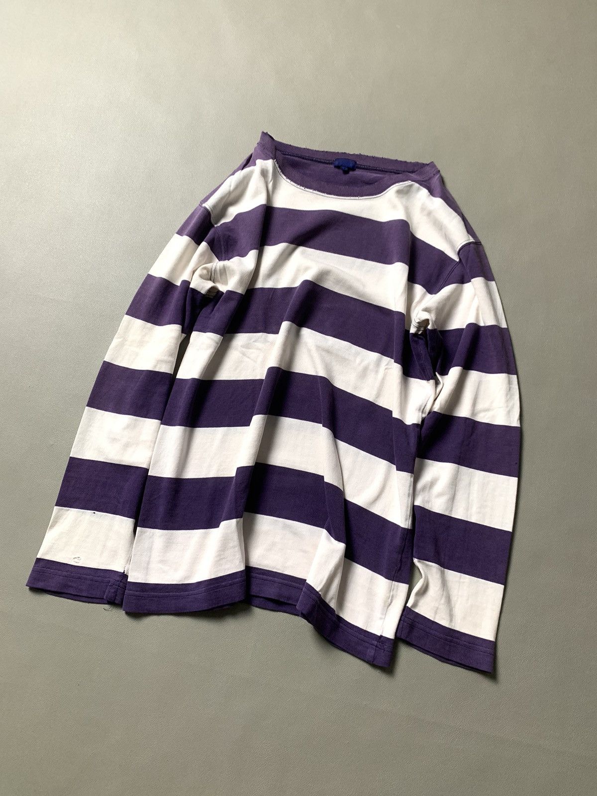 Beams Plus × If Six Was Nine × Le Grande Bleu (L.G.B.) Vintage Beams Distressed Longsleeve Size US M / EU 48-50 / 2 - 2 Thumbnail