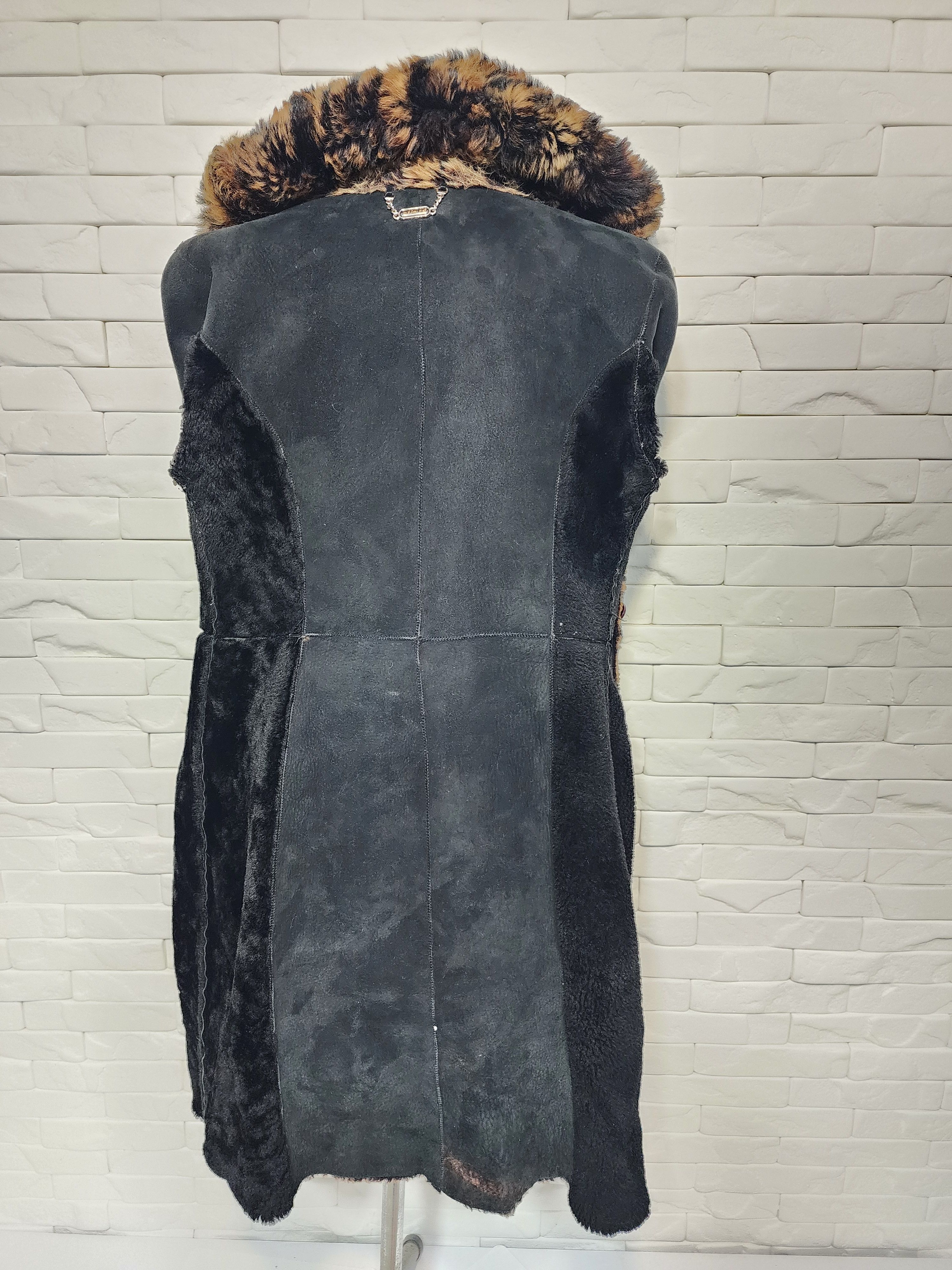 Designer Brown Women's Sheepskin Coat Size L / US 10 / IT 46 - 7 Thumbnail