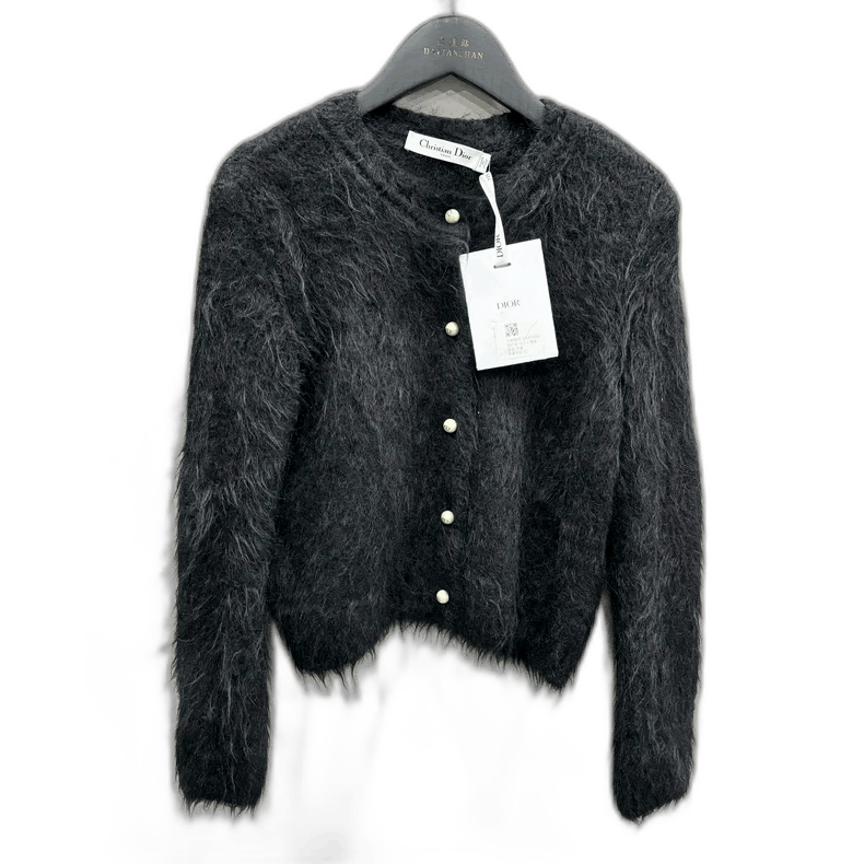 Dior Dior Black Pearl Button Cardigan-2506 Size S / US 4 / IT 40 - 1 Thumbnail