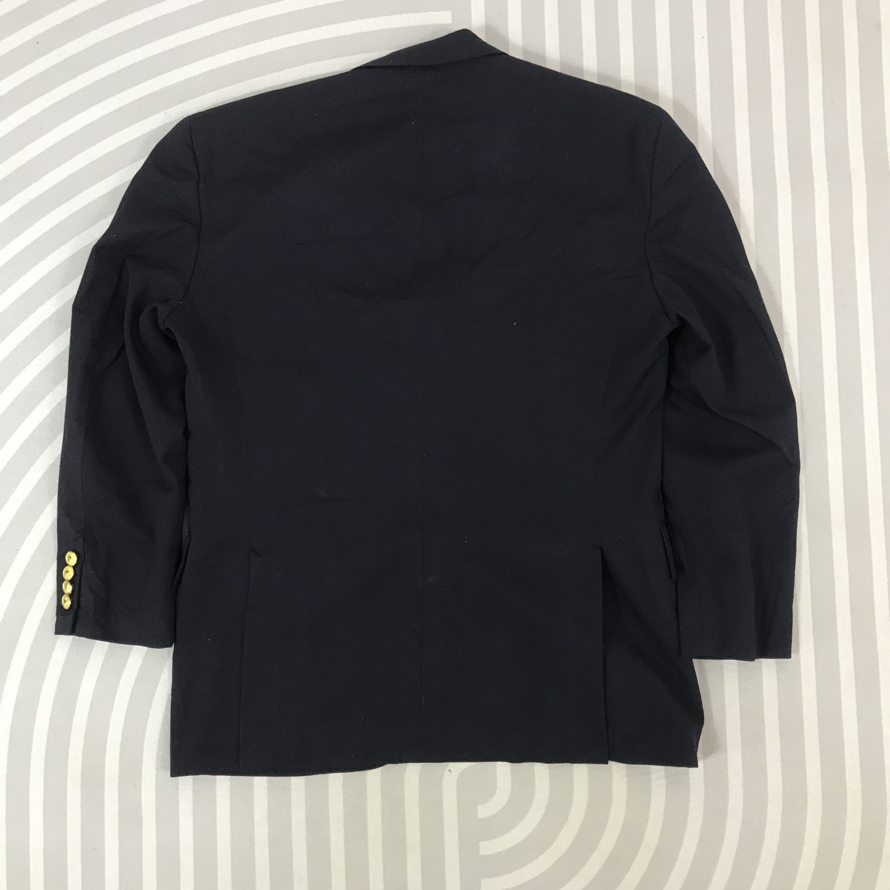 Polo Ralph Lauren × Vintage Vtg Polo Ralph Lauren Blazer navy Gold button coat Jacket Size US L / EU 52-54 / 3 - 3 Thumbnail