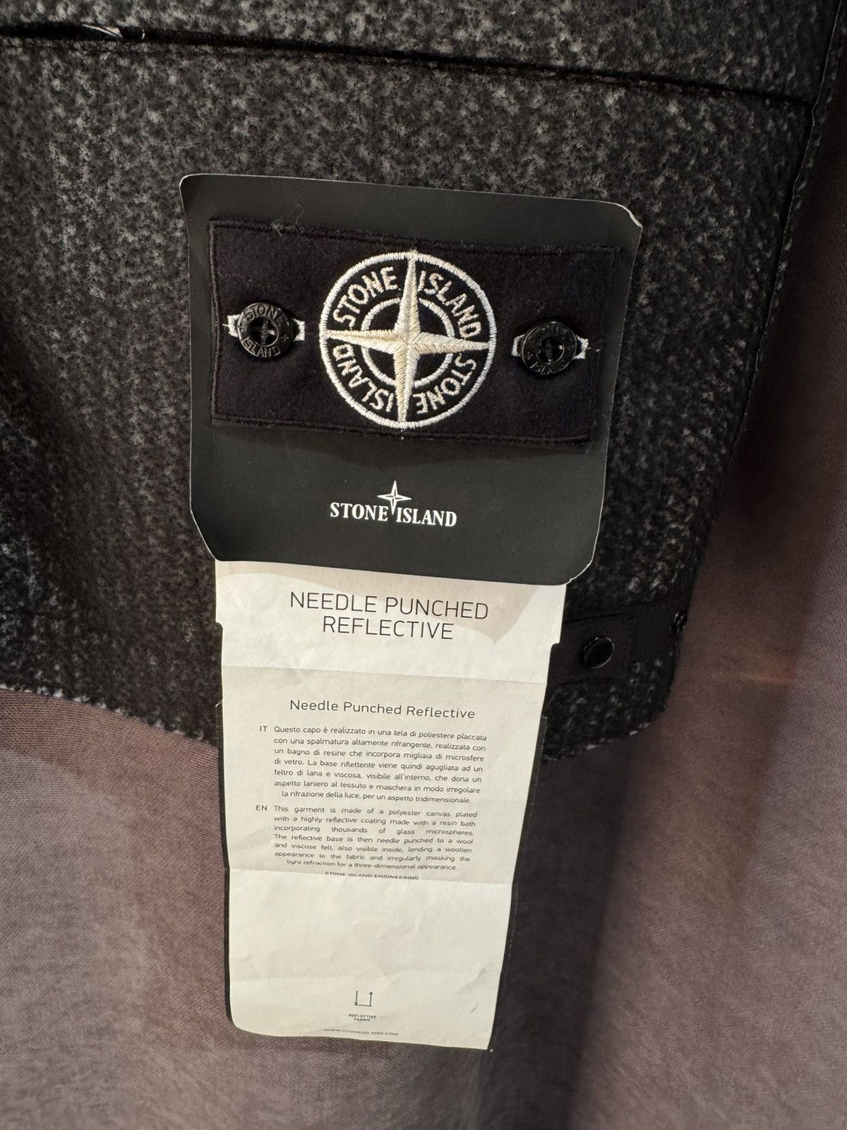 Stone Island Stone Island Needle Punched Reflective Vest Grey Black Size US L / EU 52-54 / 3 - 5 Thumbnail