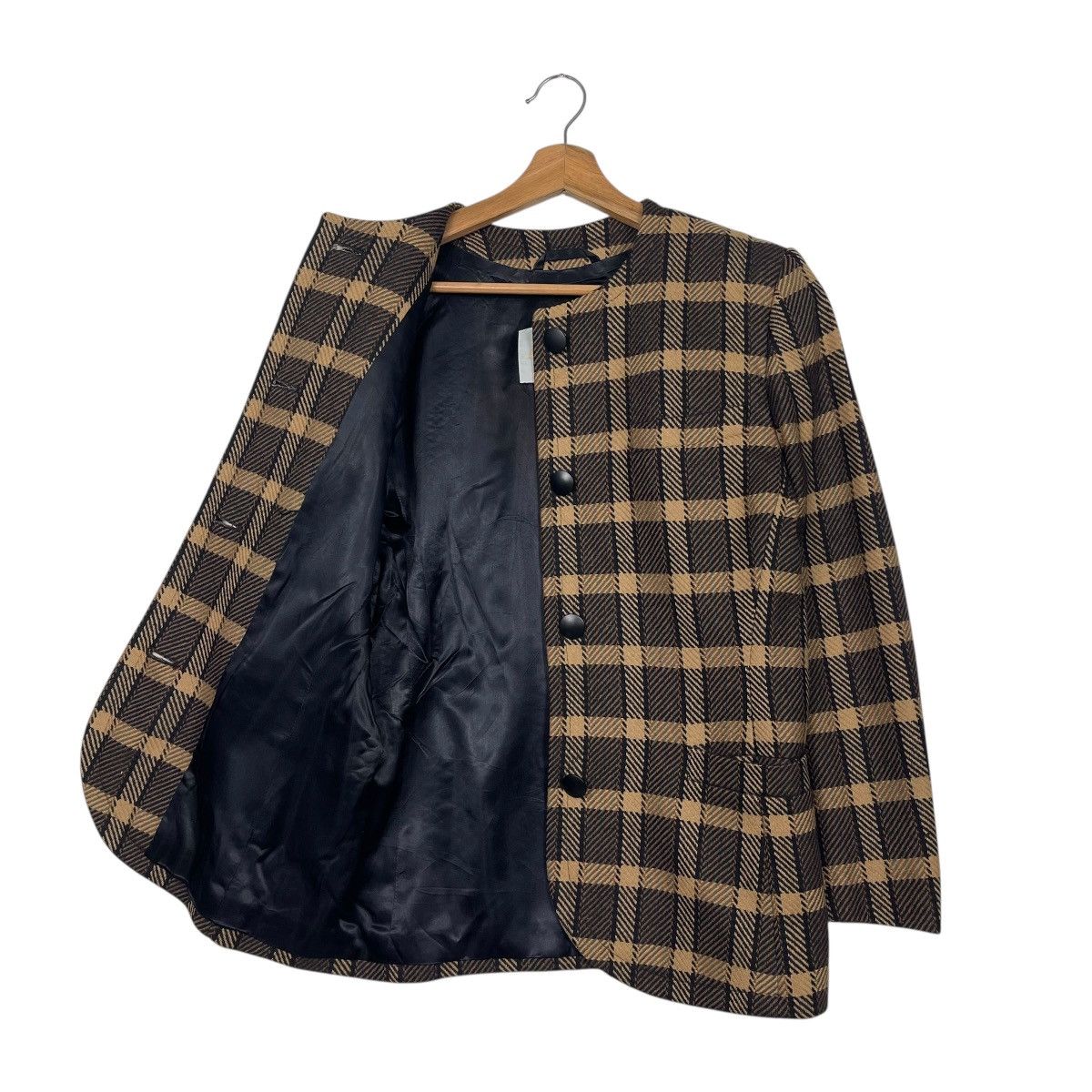 Aquascutum Vintage Aquacustum Check Button Jacket Size M / US 6-8 / IT 42-44 - 9 Thumbnail