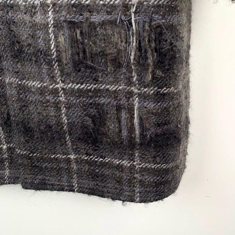 Thom Browne Thom Browne Destructive wind black and gray lapel plaid woo Size US XS / EU 42 / 0 - 5 Thumbnail