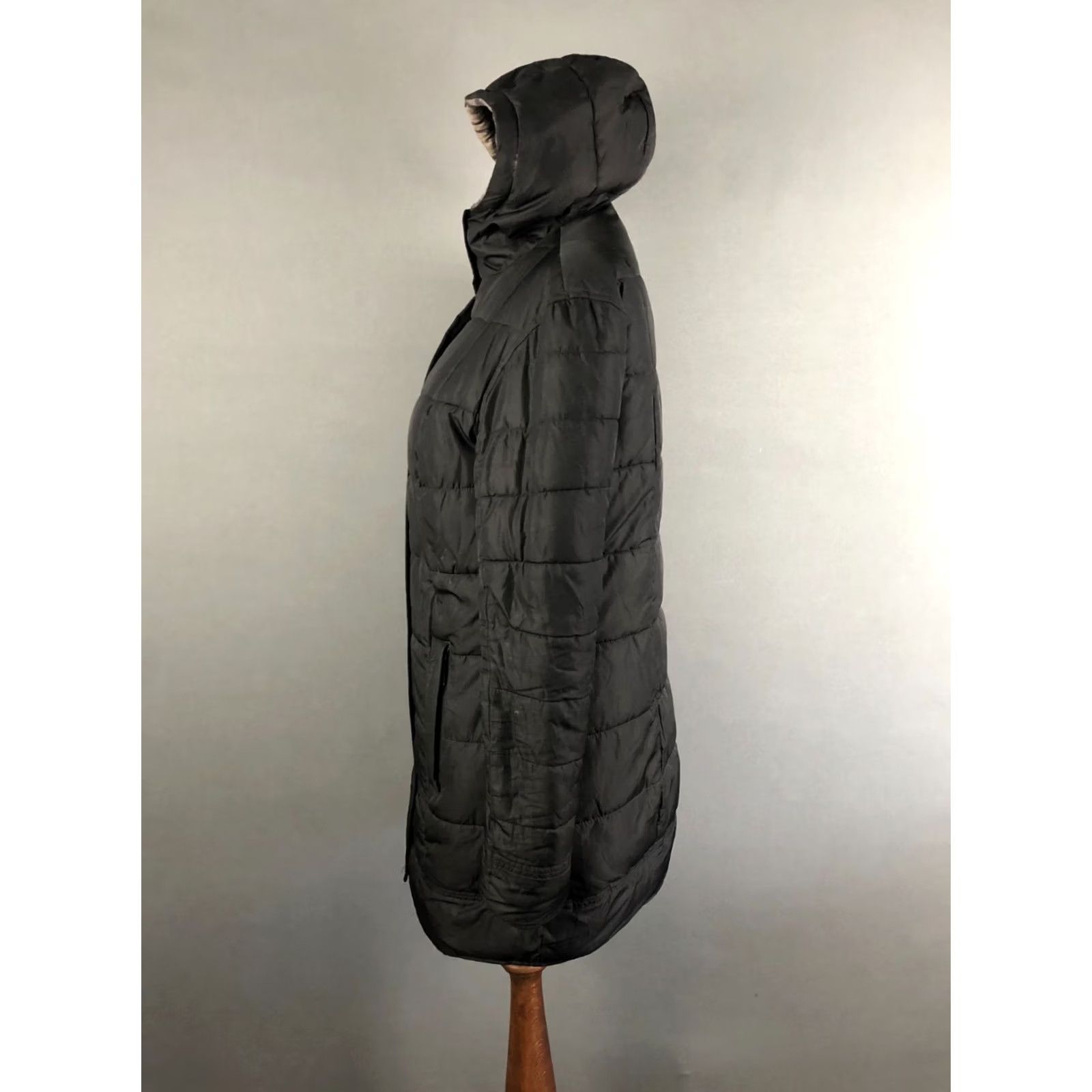 Barbour Barbour Carlin Quilt Jacket Size 8 Black Polyester Hooded Reversible Women's Size M / US 6-8 / IT 42-44 - 2 Thumbnail
