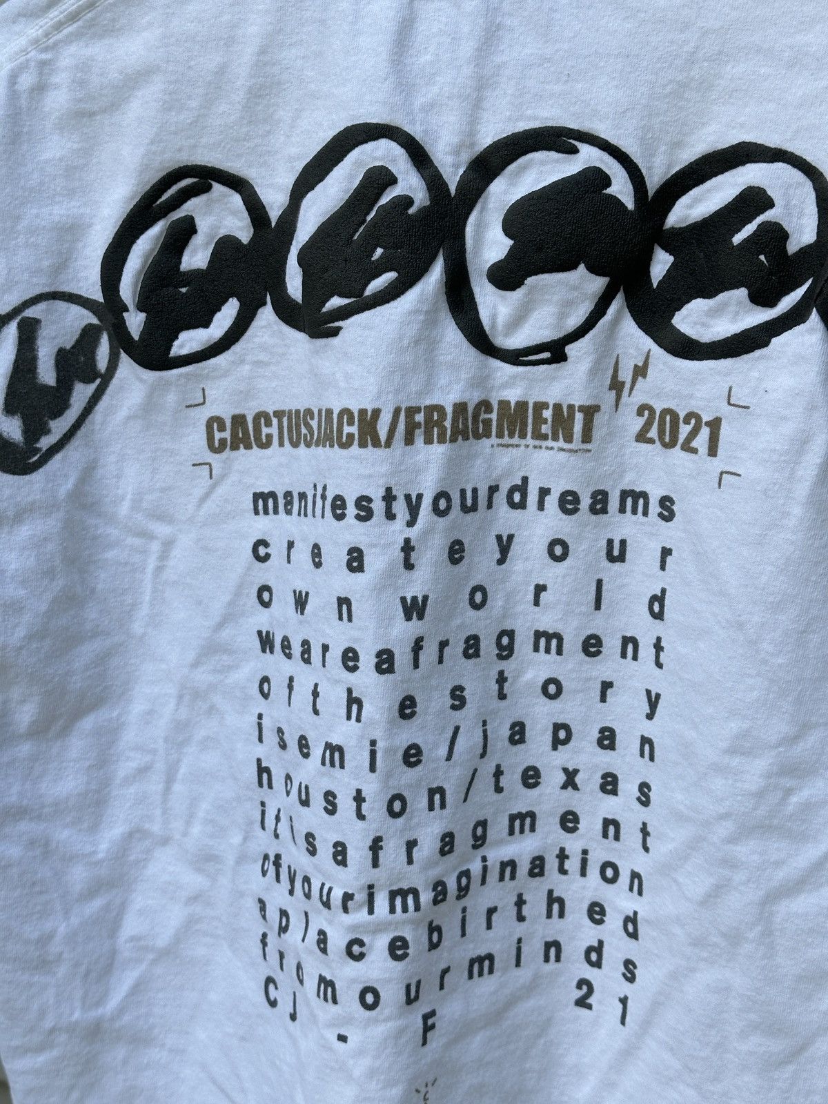 Fragment Design × Travis Scott Travis Scott Cactus Jack For Fragment Manifest T-shirt Size US M / EU 48-50 / 2 - 4 Thumbnail